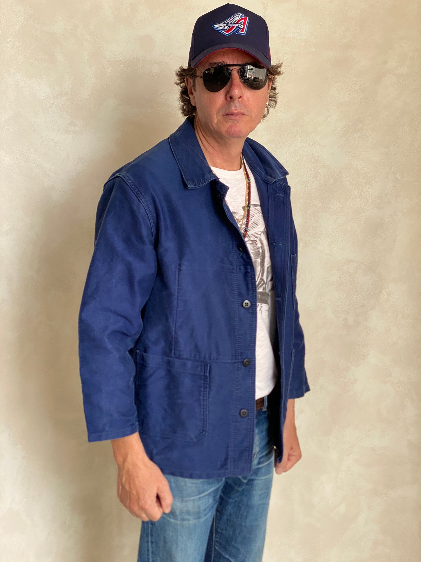 Size 50/52UE. Vintage French Moleskin jacket.
