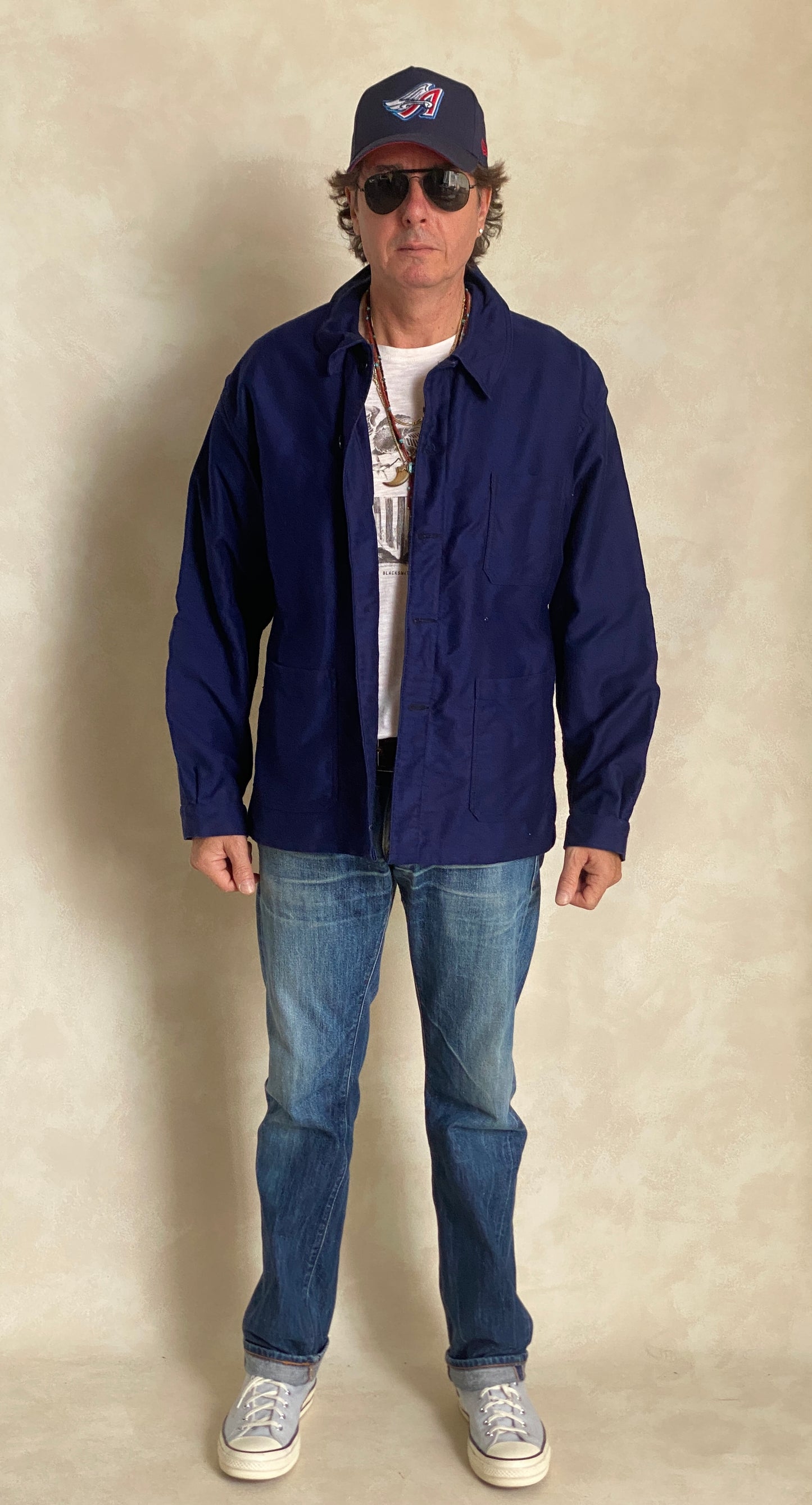 Size 52UE. Vintage French Moleskin jacket.