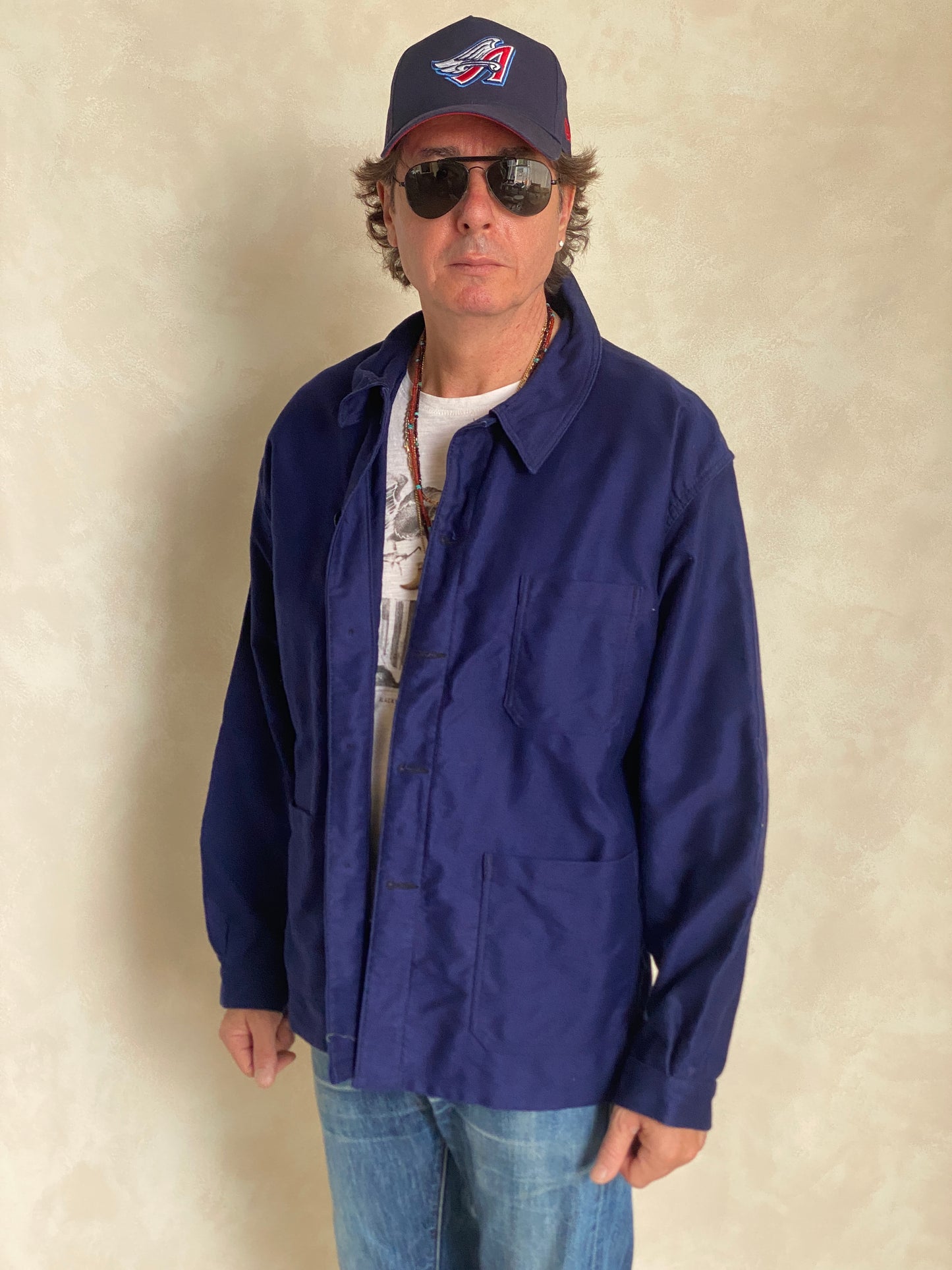 Size 52UE. Vintage French Moleskin jacket.