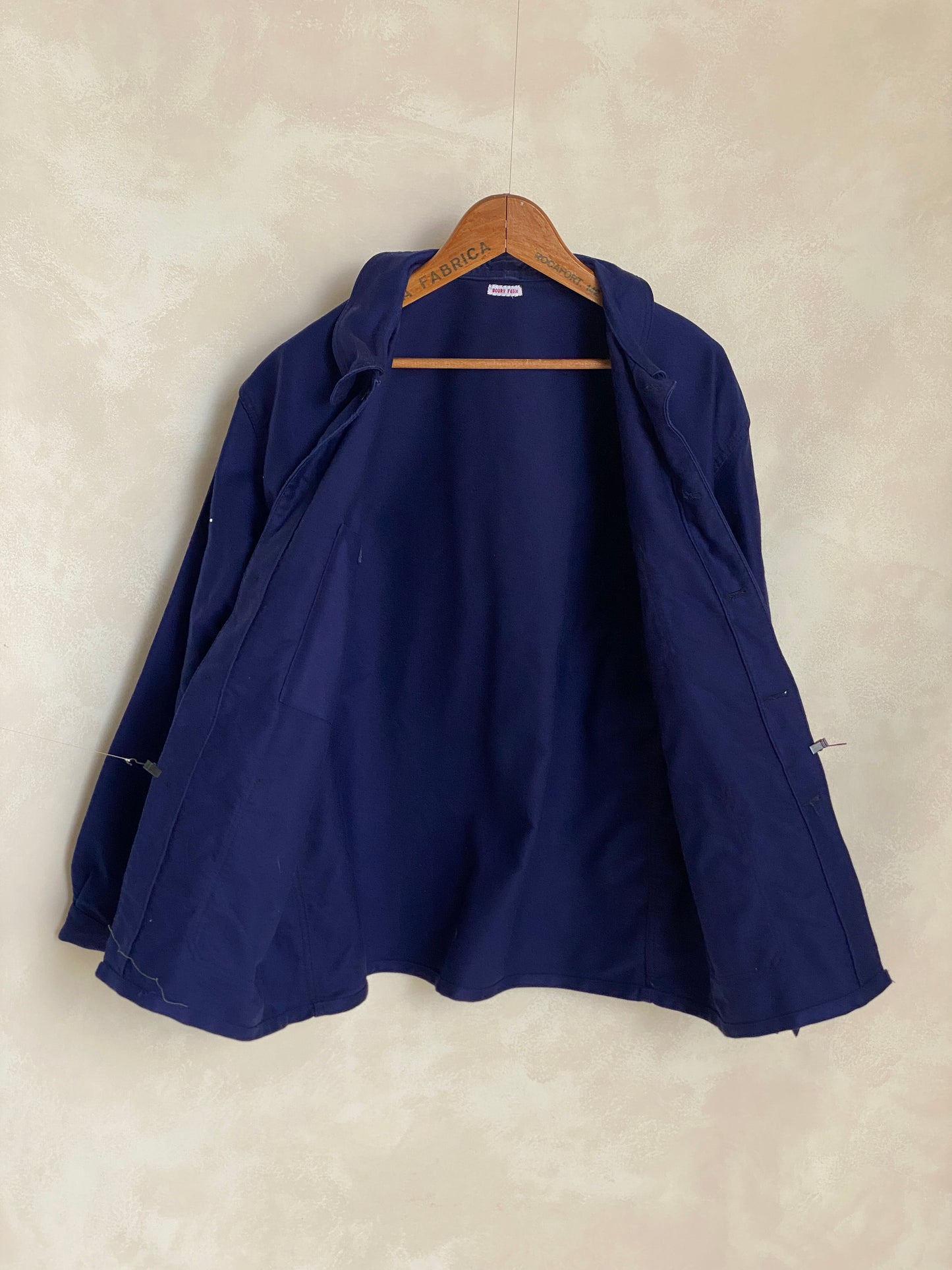 Size 52UE. Vintage French Moleskin jacket.