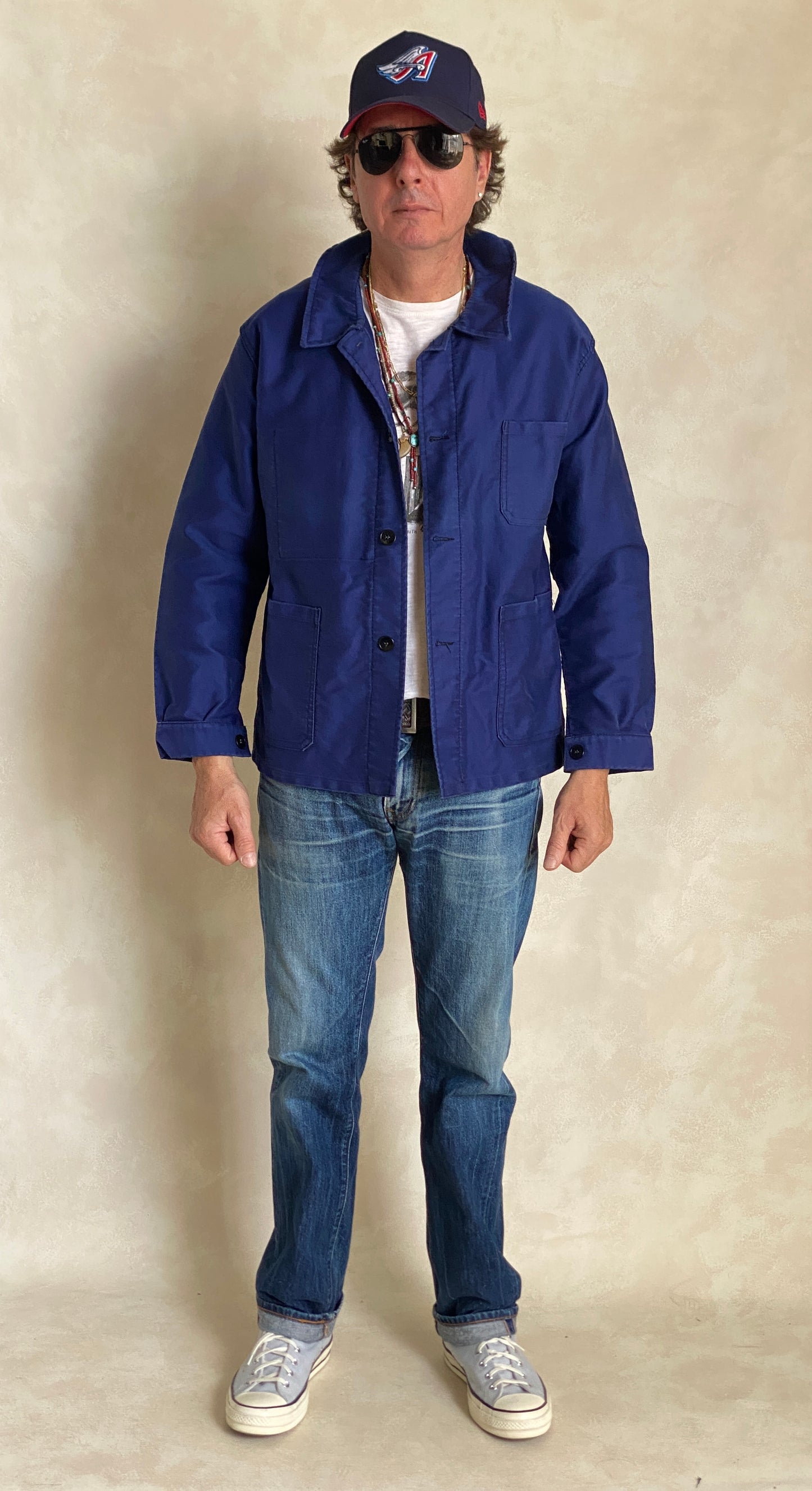 Size 46UE. Vintage French Moleskin jacket.