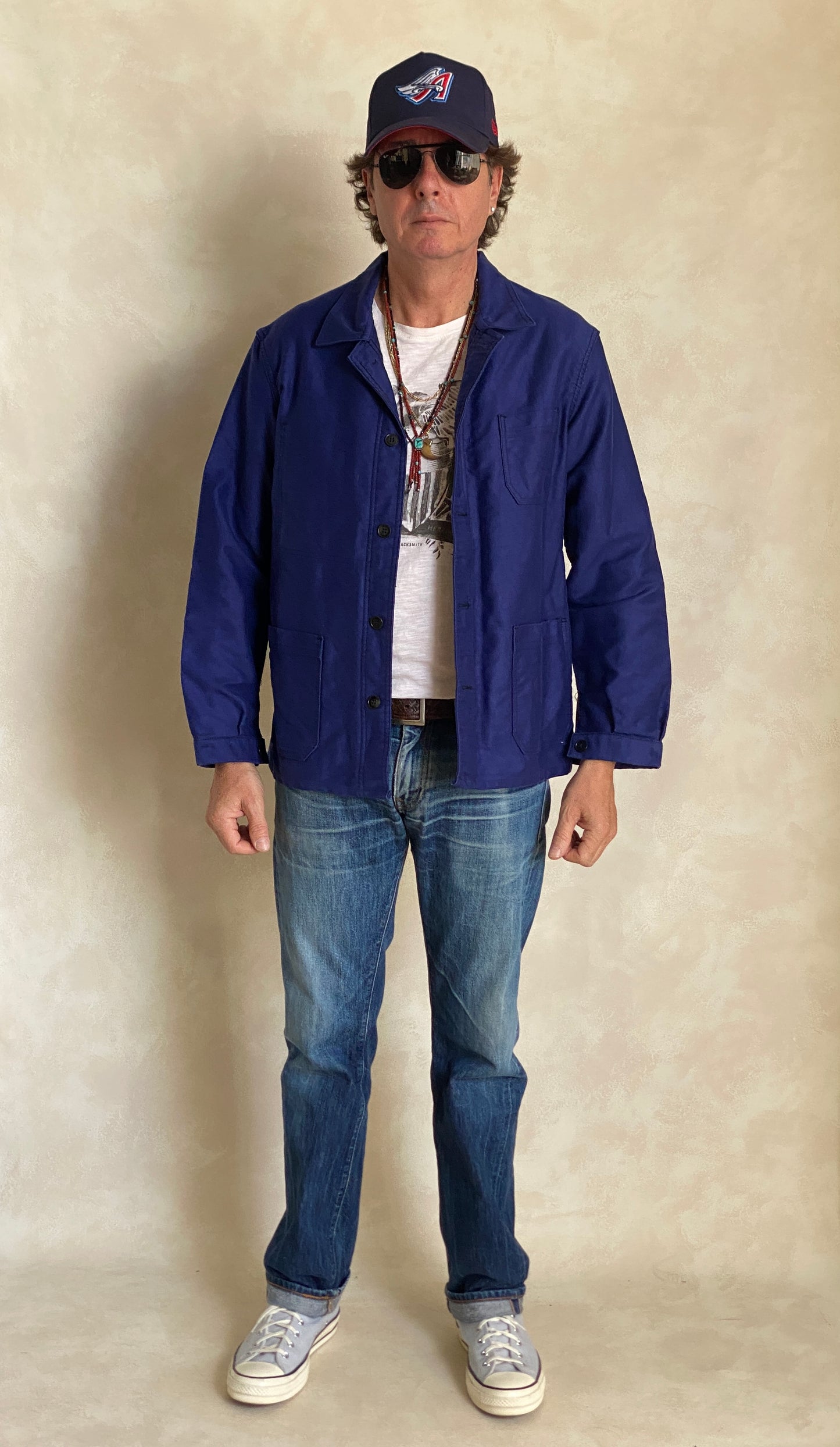 Size 50UE. Vintage French Moleskin jacket.