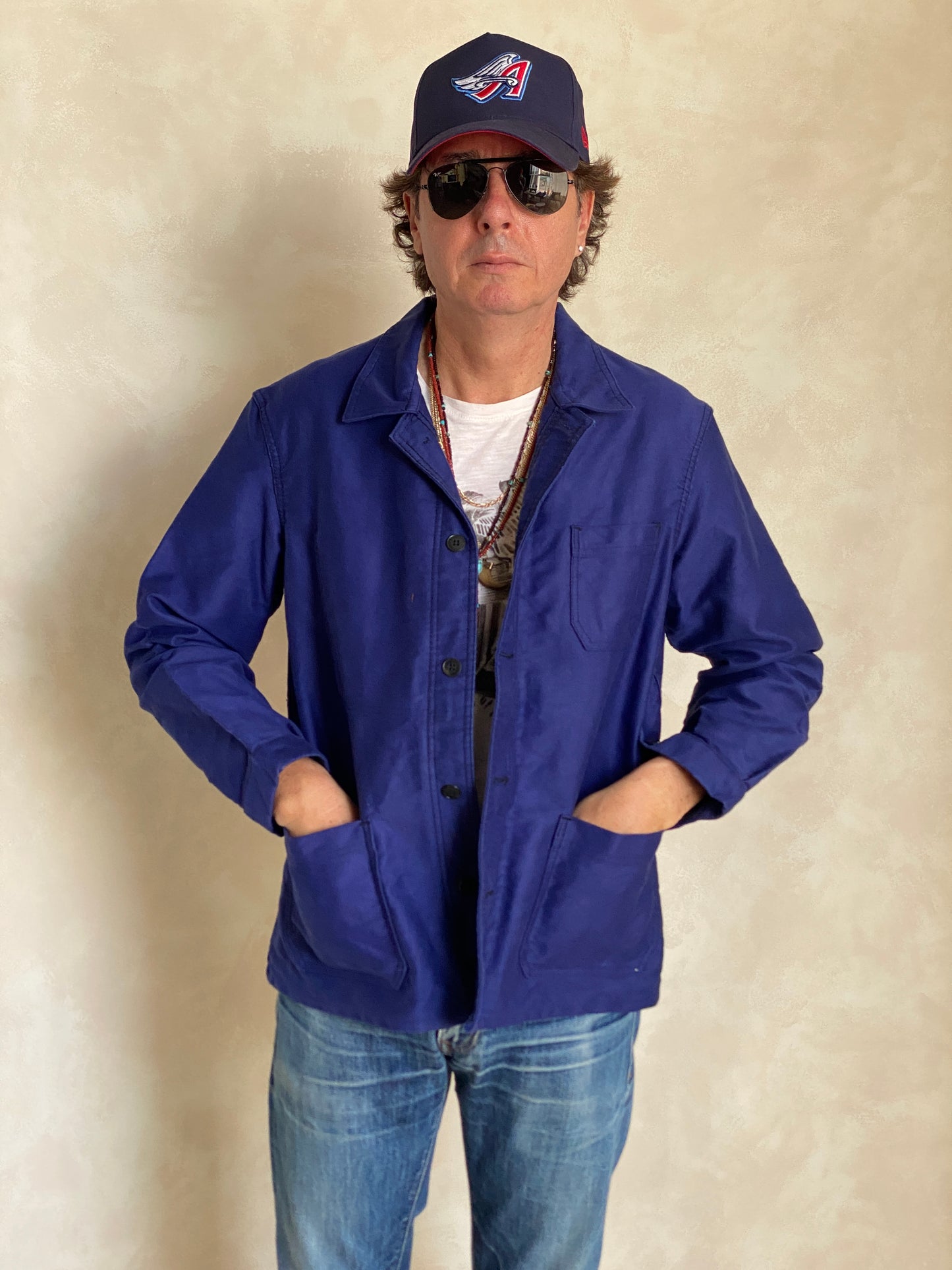 Size 50UE. Vintage French Moleskin jacket.