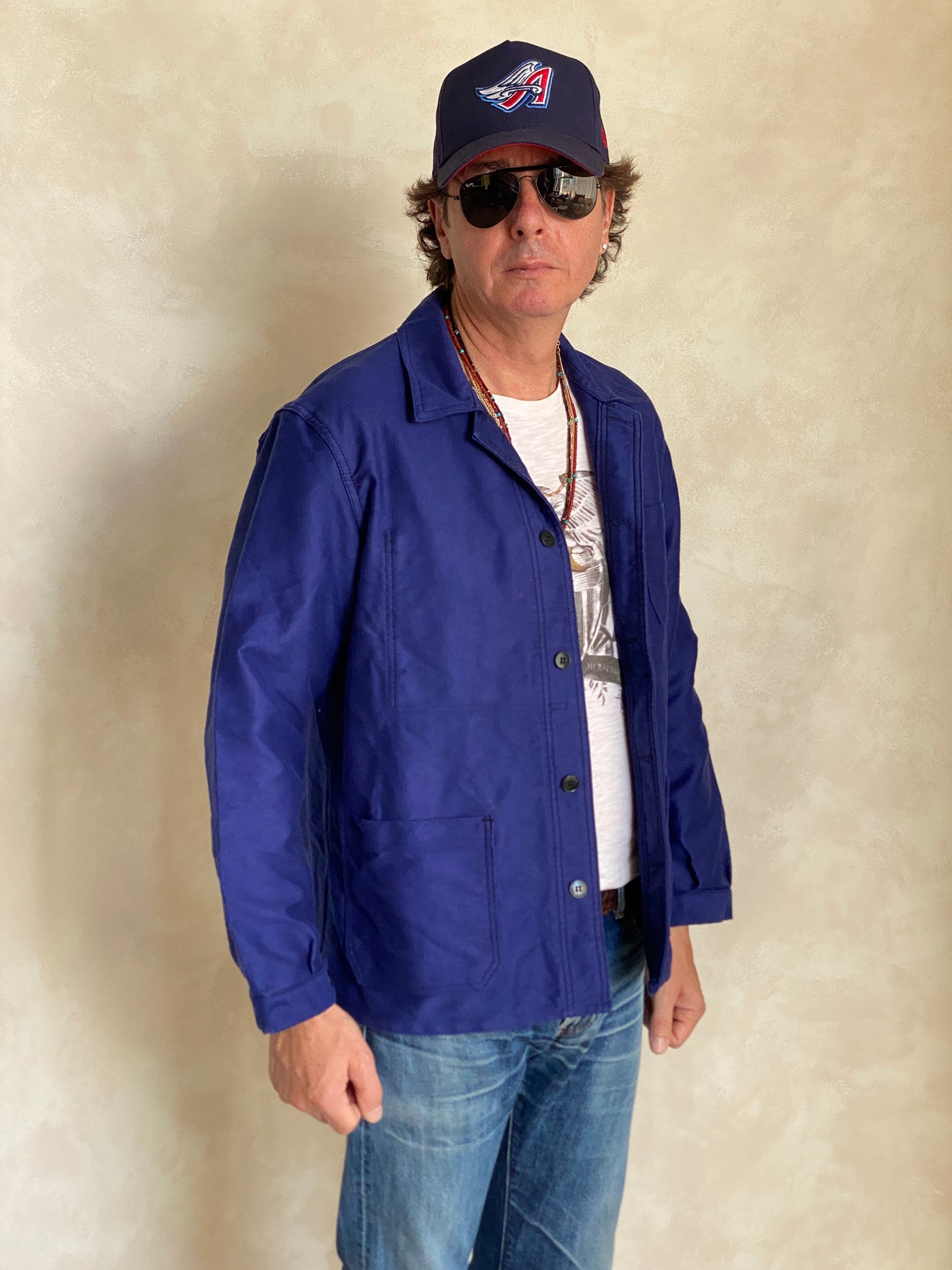 Size 50UE. Vintage French Moleskin jacket.