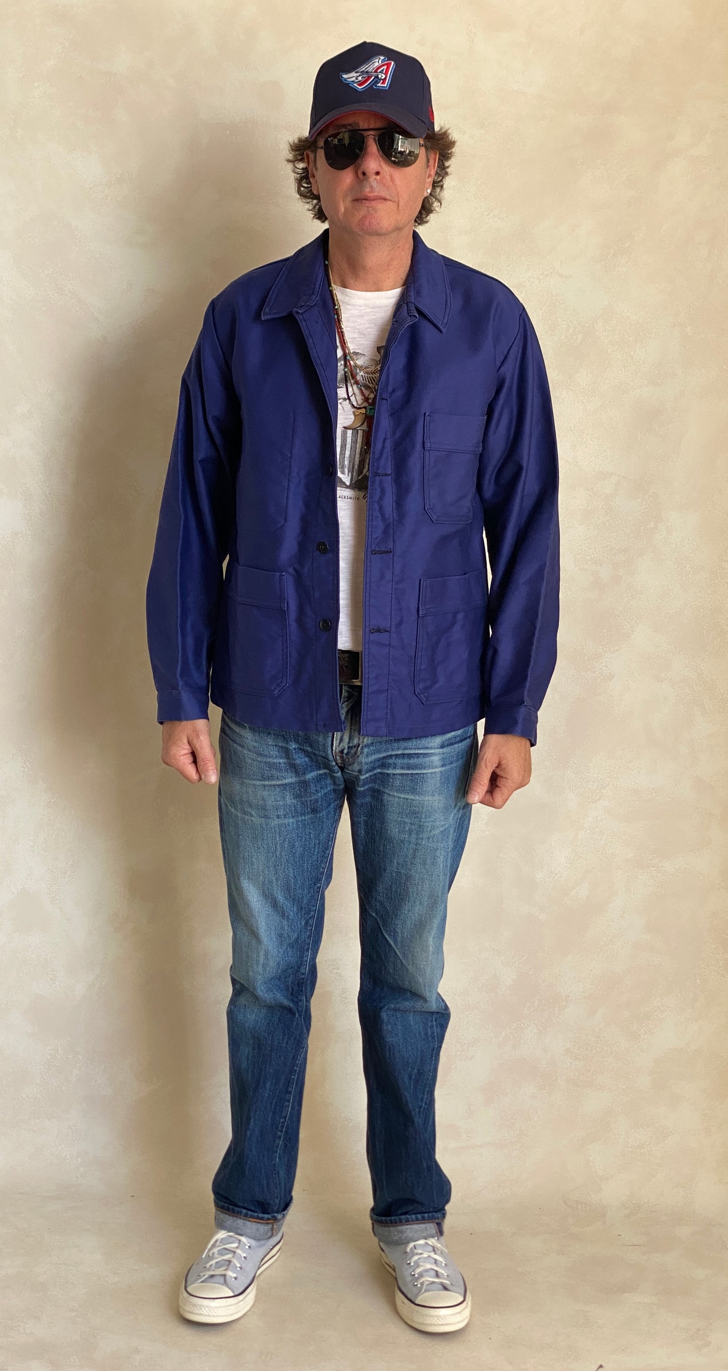 Size 44UE. Vintage French Moleskin jacket.