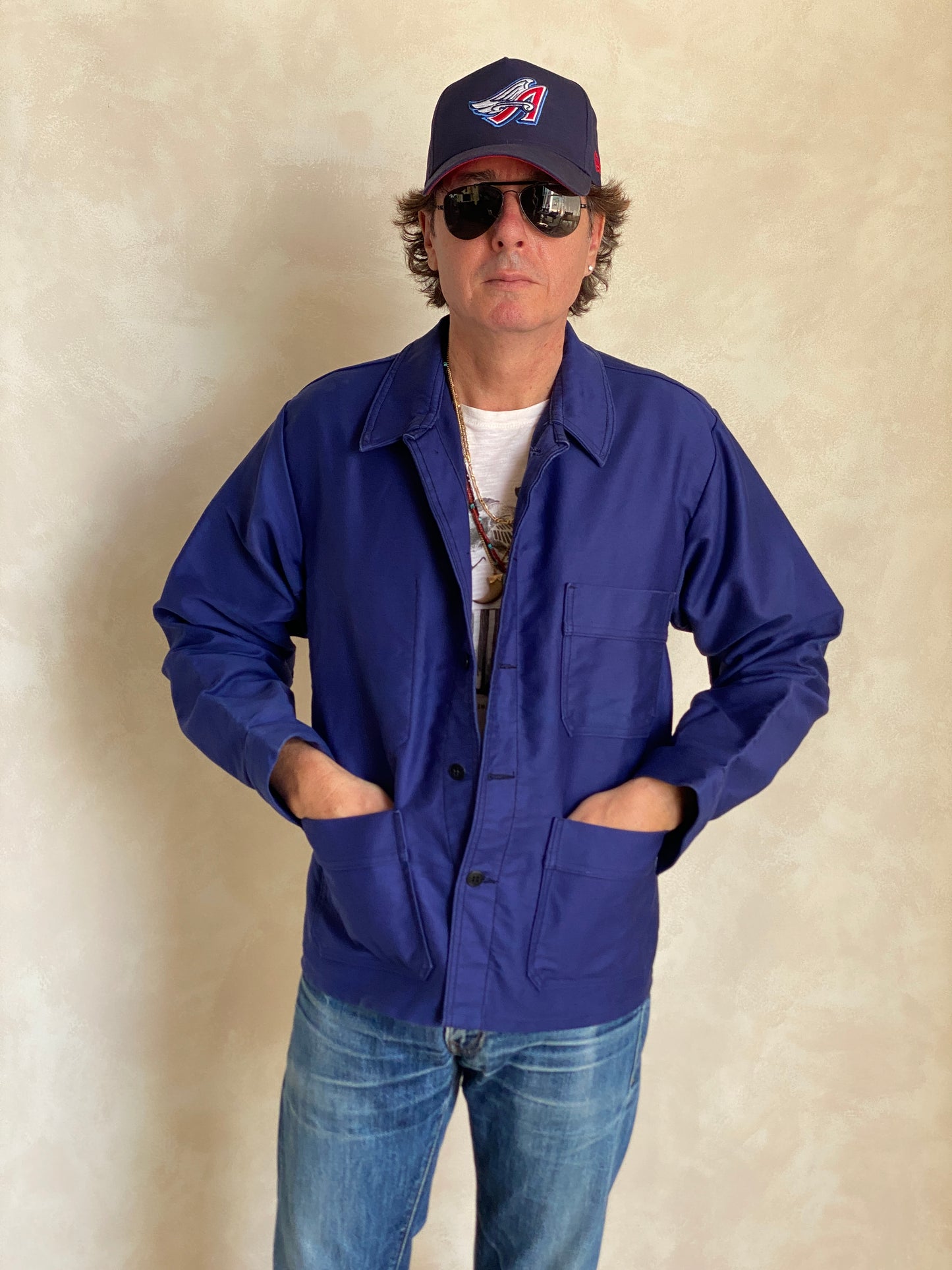 Size 44UE. Vintage French Moleskin jacket.