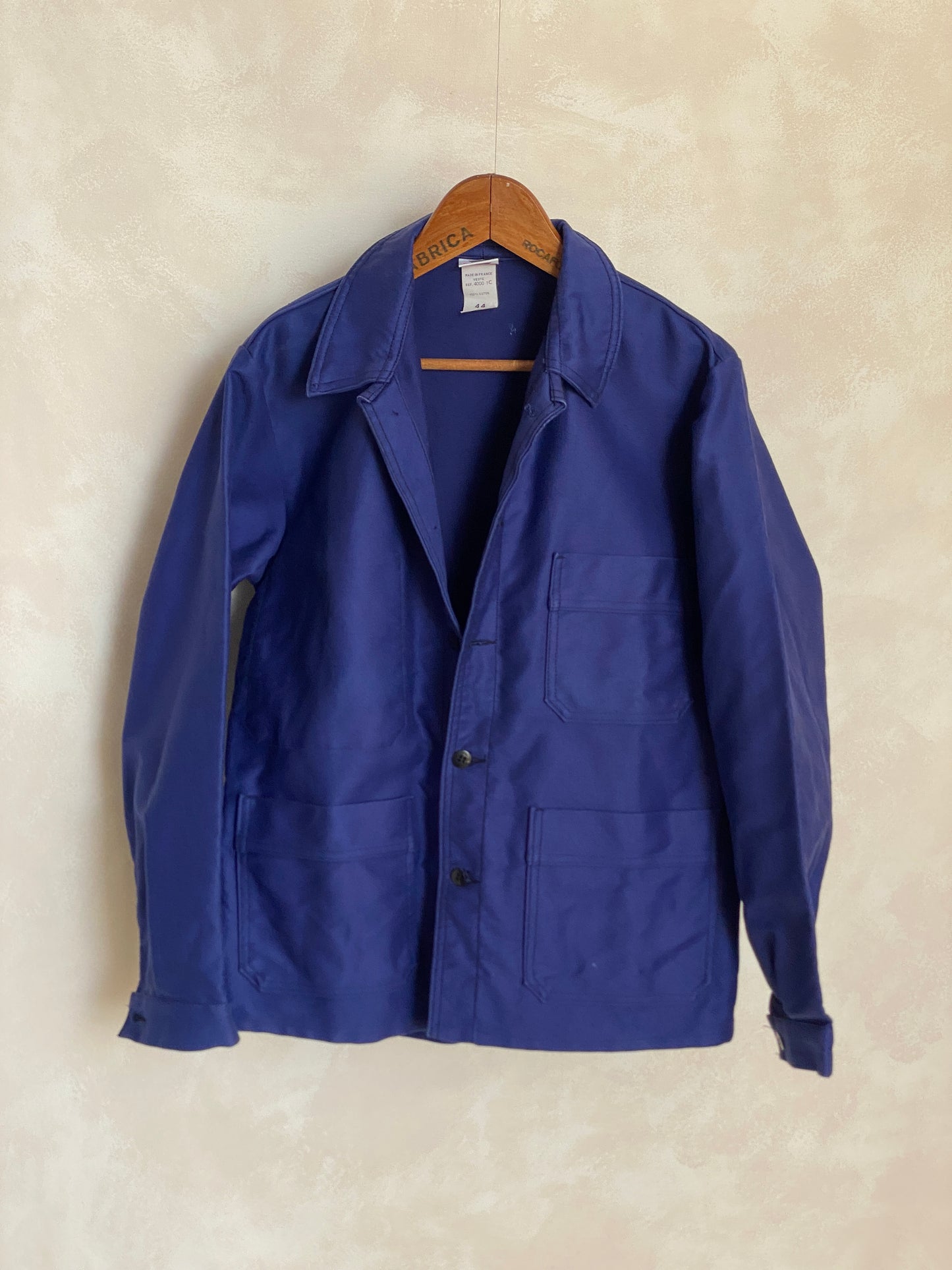 Size 44UE. Vintage French Moleskin jacket.