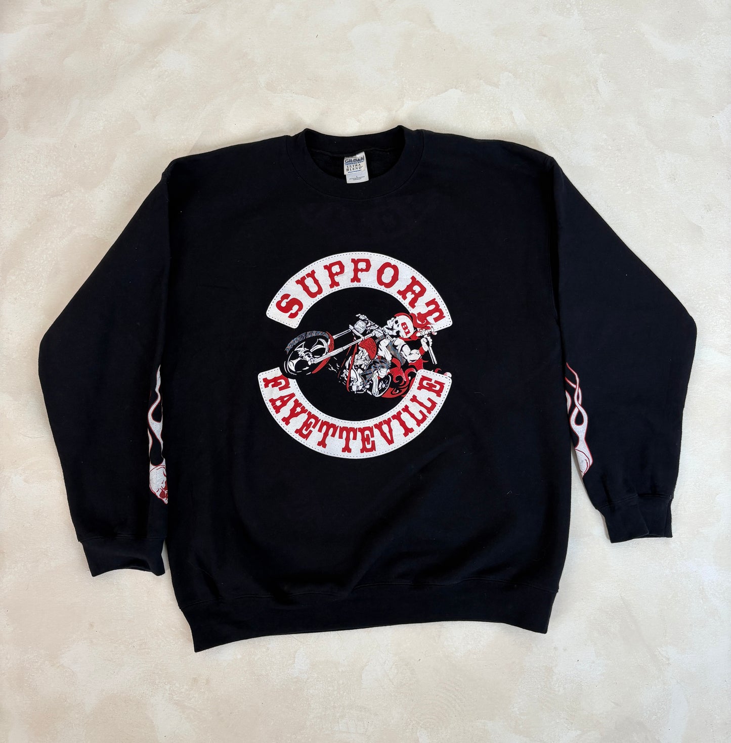 Size L Crew Sweat Support Fayetteville