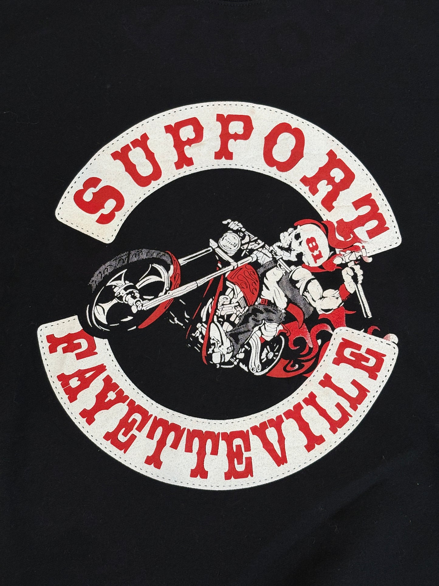 Size L Crew Sweat Support Fayetteville
