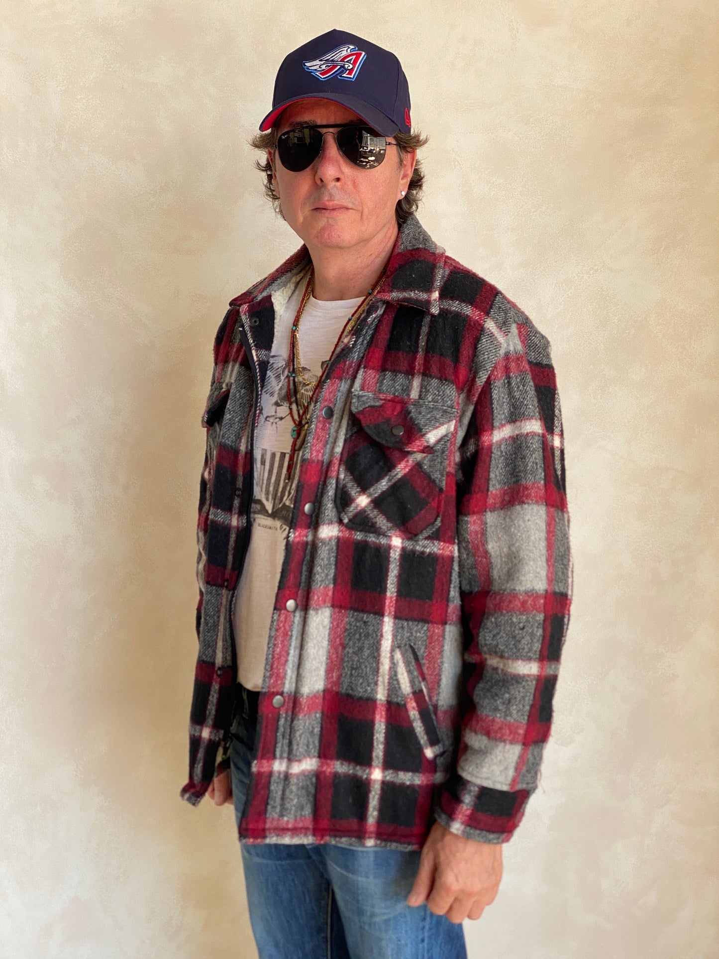 Large. Heavy plaid zipper jacket made by Northern Summit