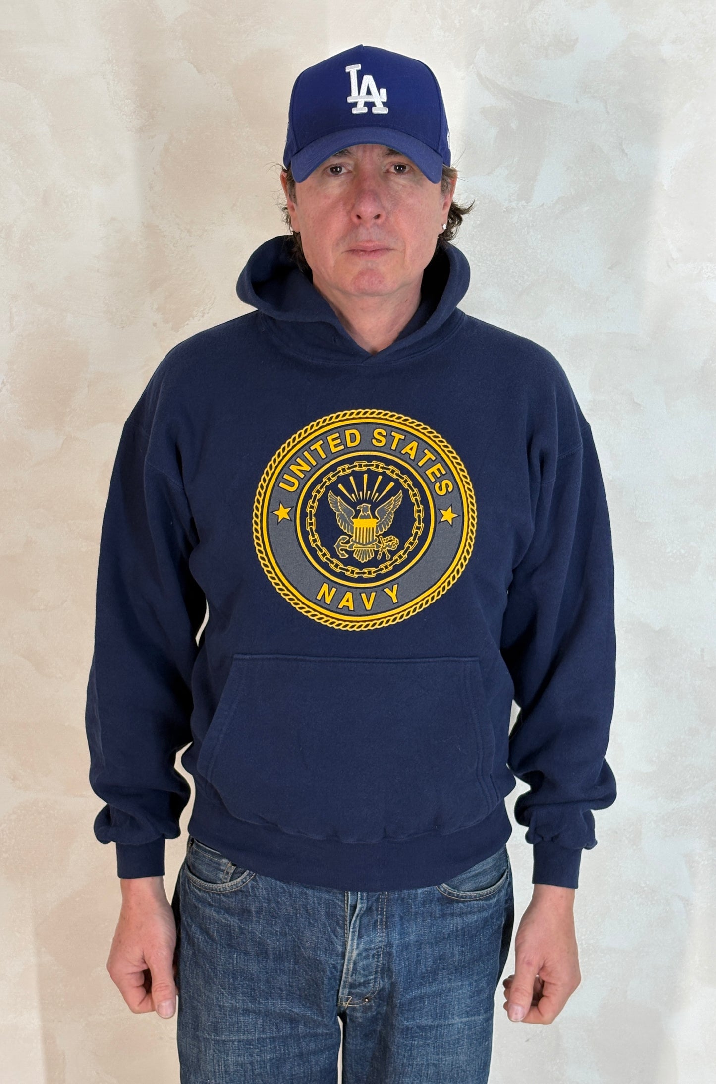 Size M US Navy Hooded Sweat