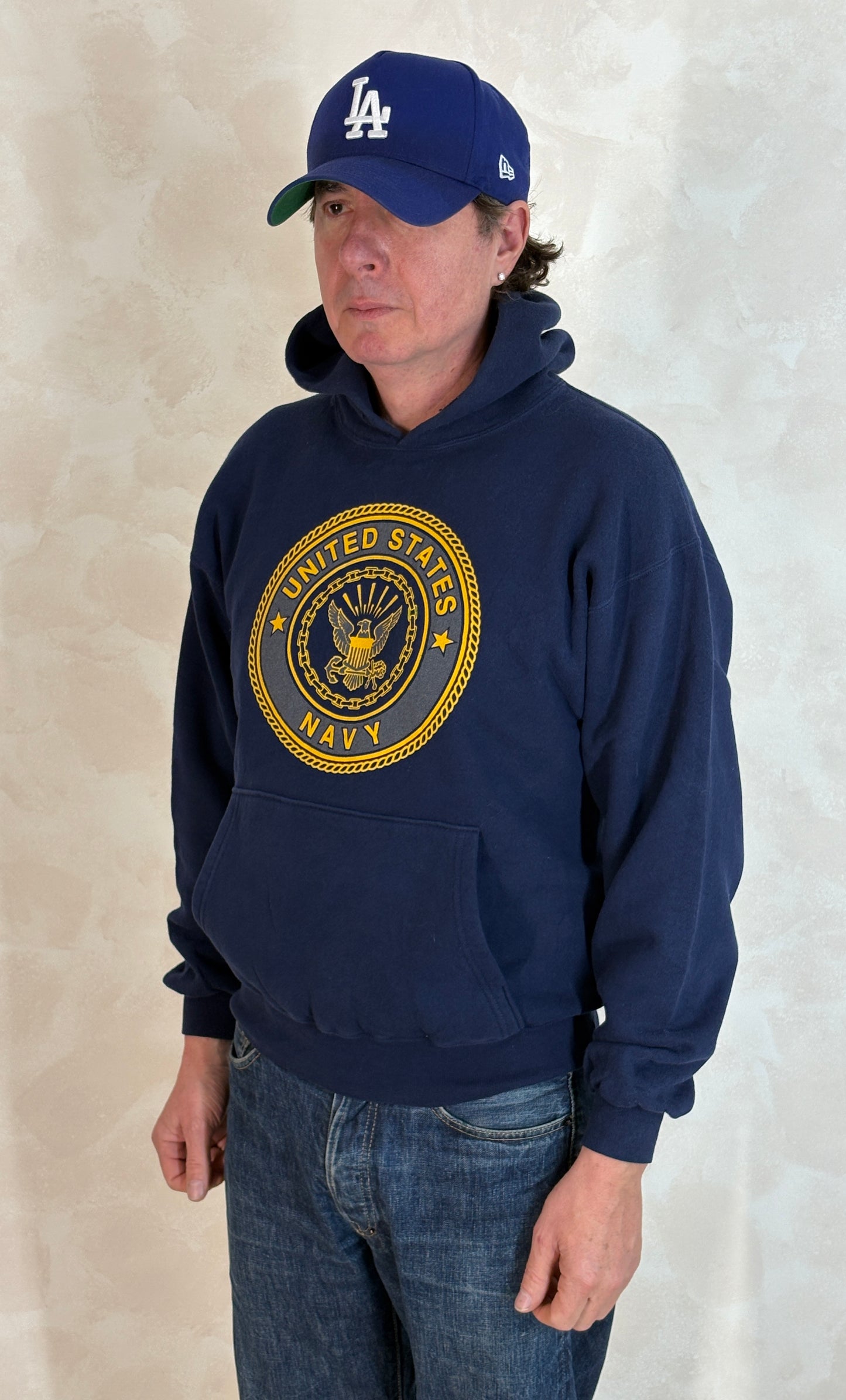 Size M US Navy Hooded Sweat