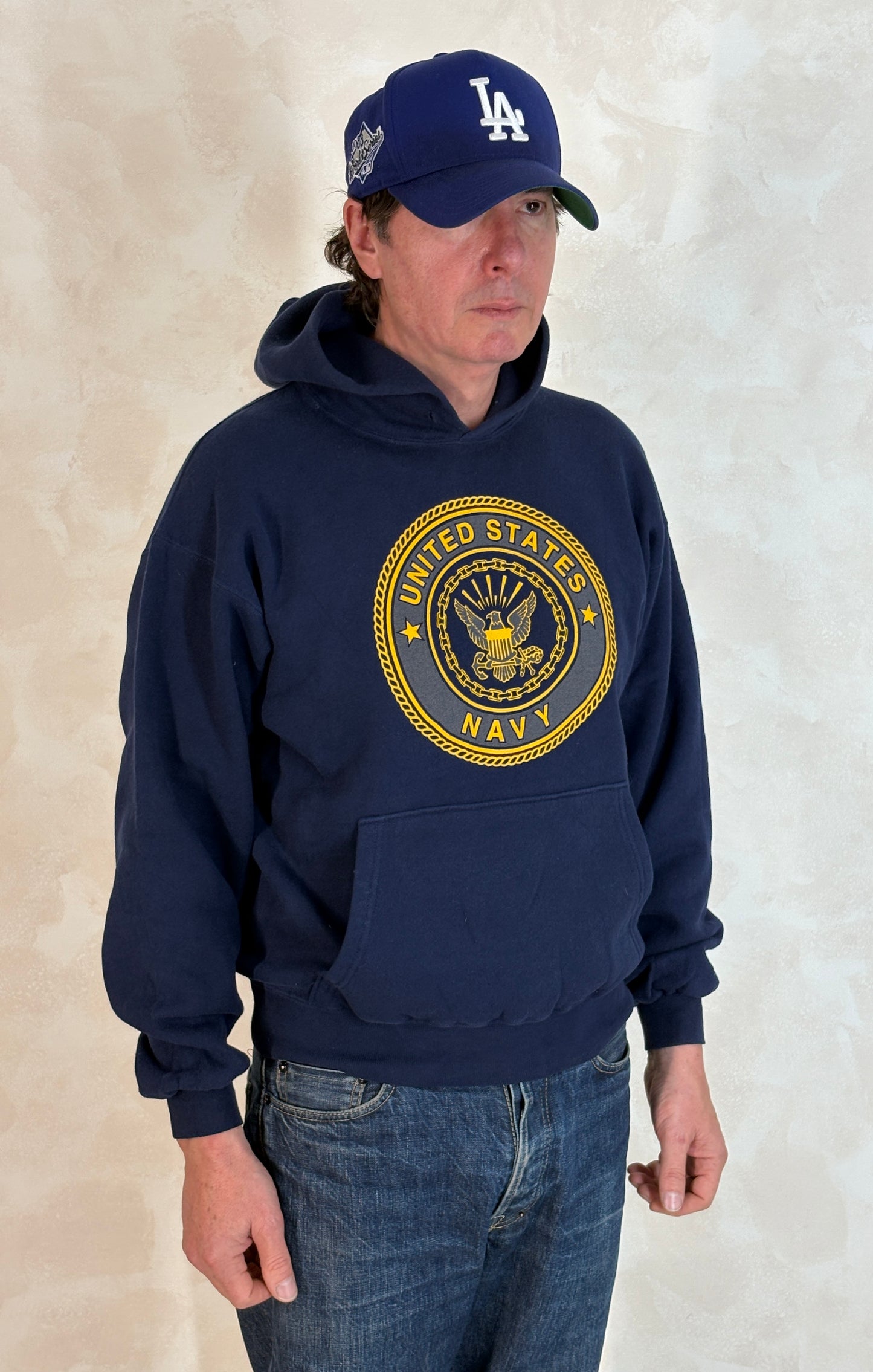 Size M US Navy Hooded Sweat