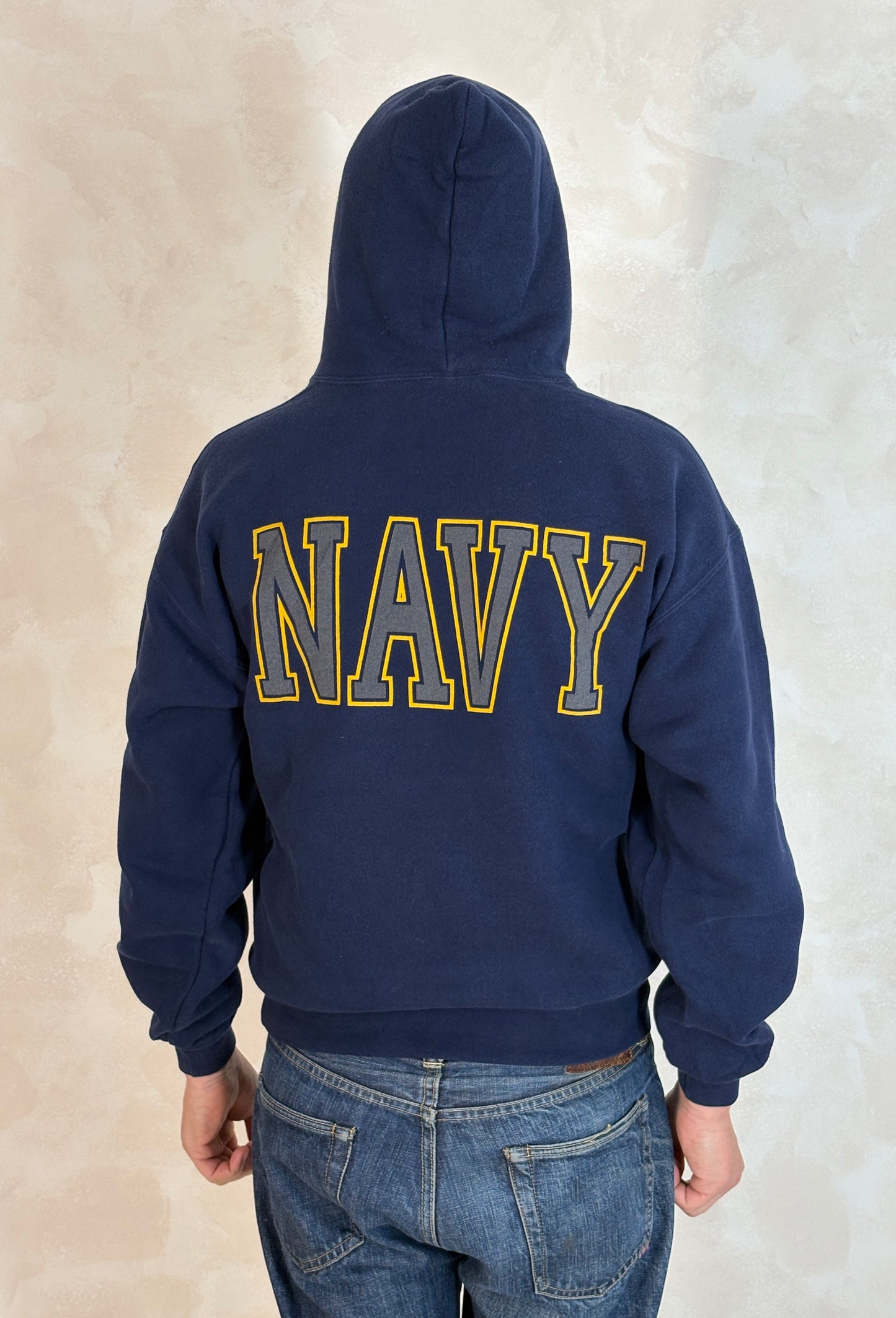 Size M US Navy Hooded Sweat