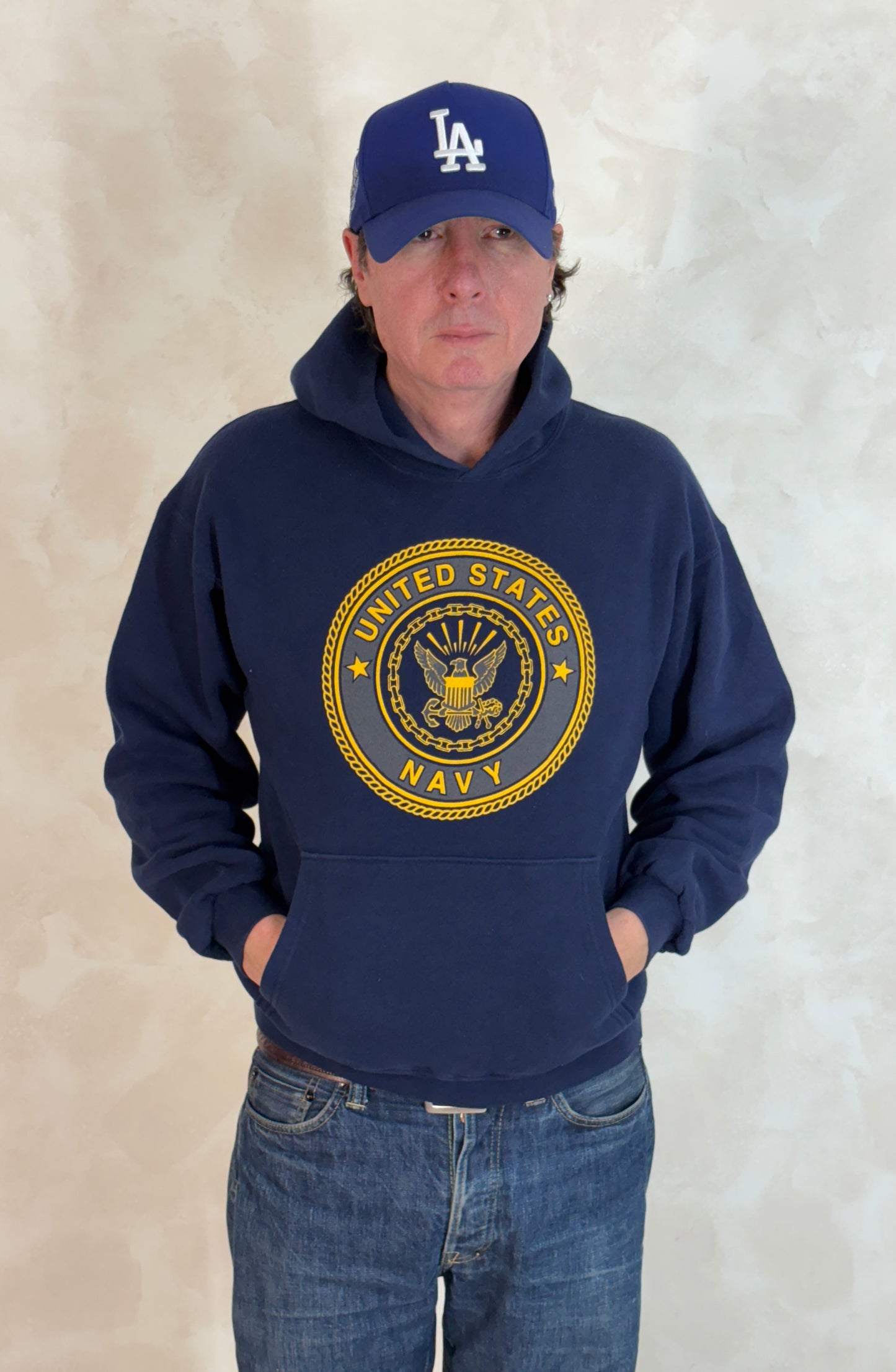 Size M US Navy Hooded Sweat