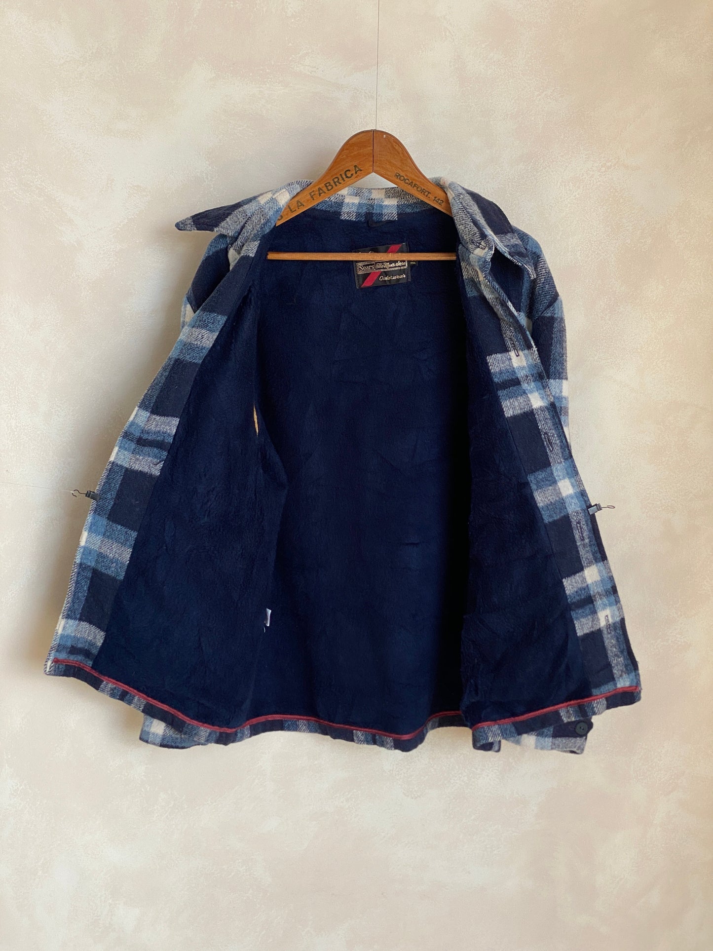 Med. 44US/54EU Vintage plaid jacket made by Sears - USA Vintage Bcn