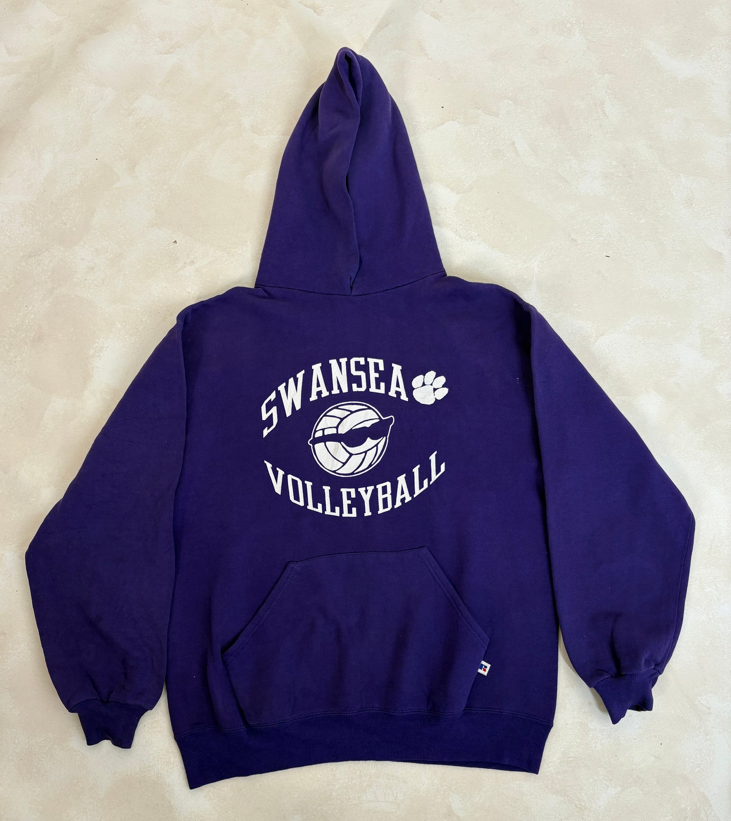 Size L Hooded Swansea Volleyball Made In USA