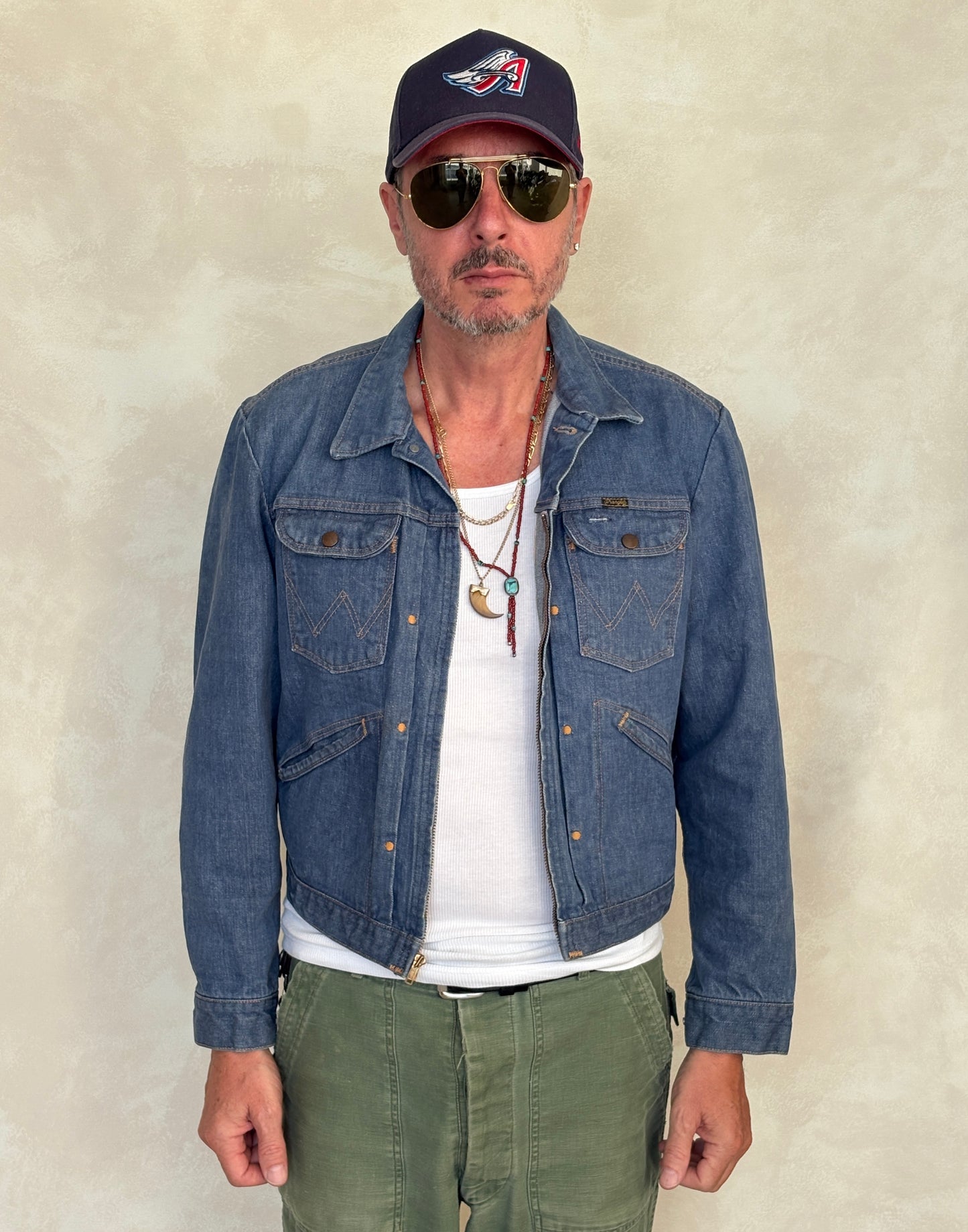 Size 44US / 54EU. Authentic Wrangler jacket – Made in the USA