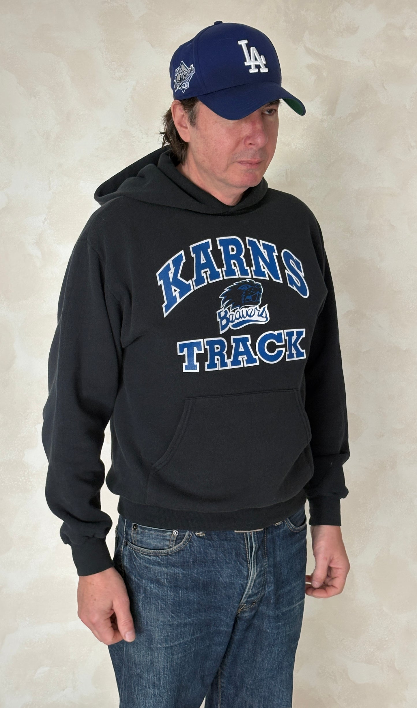 Size M Hooded Karns Track Made By Jerzees
