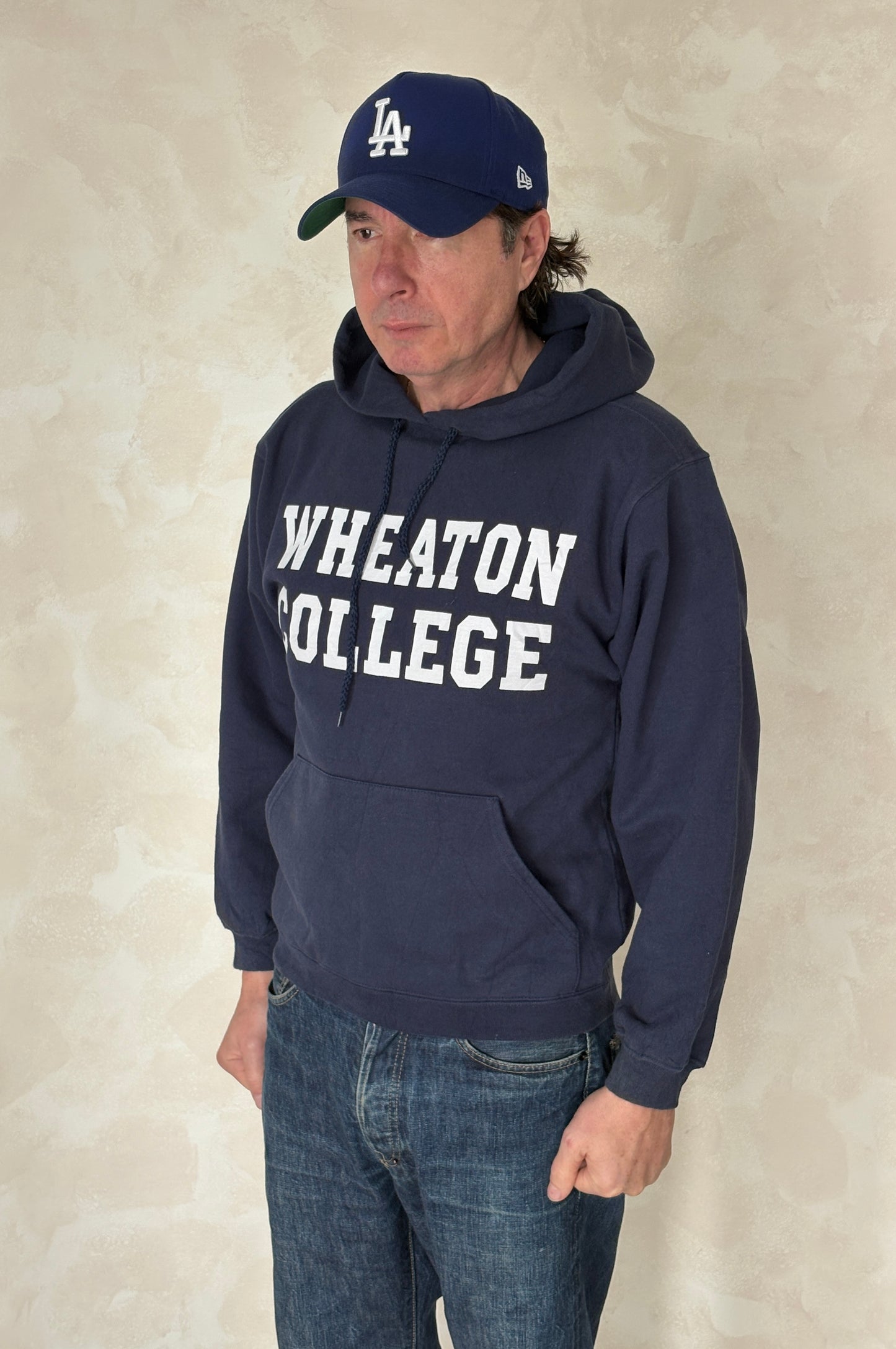 Size S Hooded Wheaton College Made in USA By The Cotton Exchange
