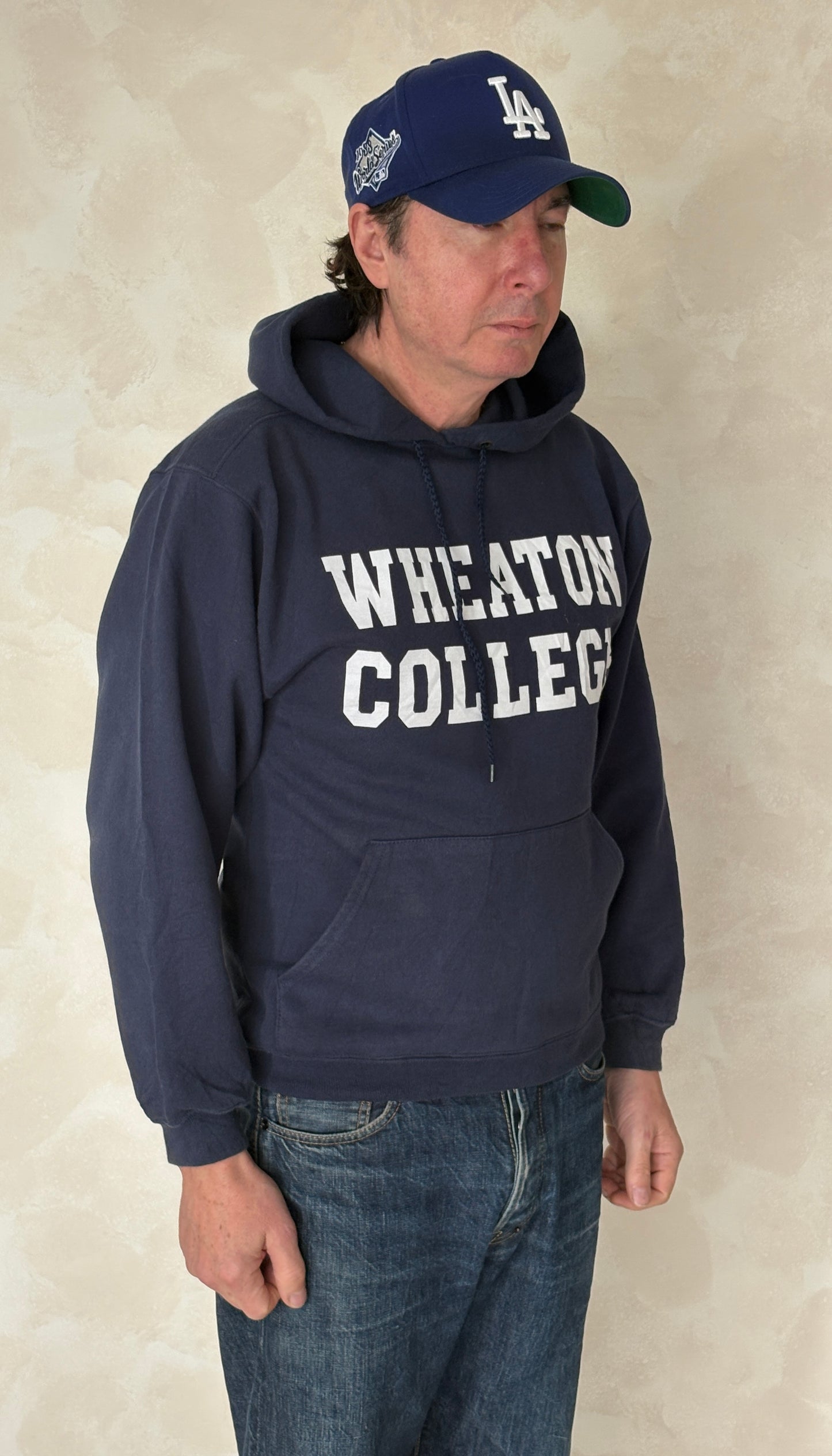 Size S Hooded Wheaton College Made in USA By The Cotton Exchange