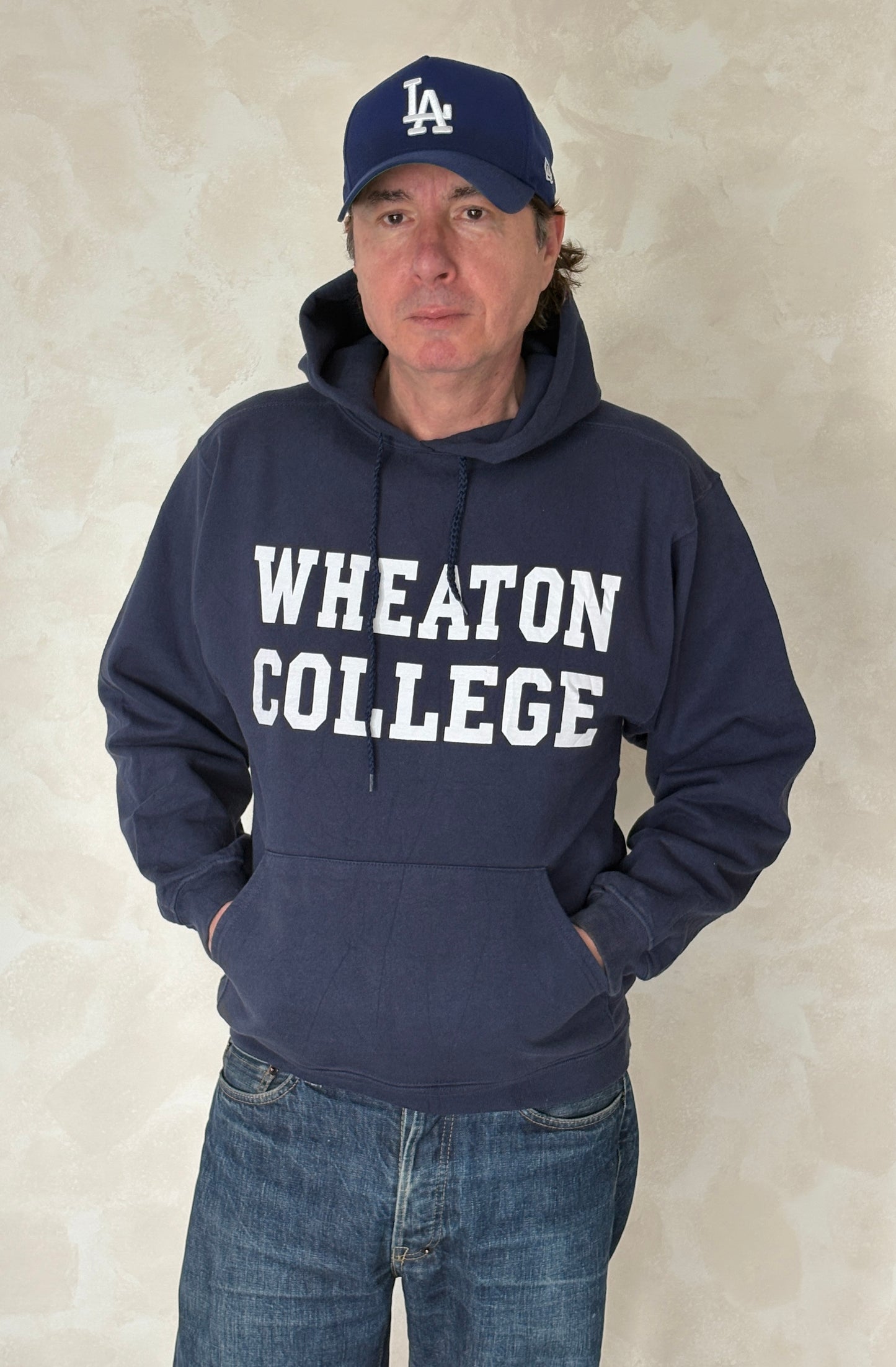 Size S Hooded Wheaton College Made in USA By The Cotton Exchange
