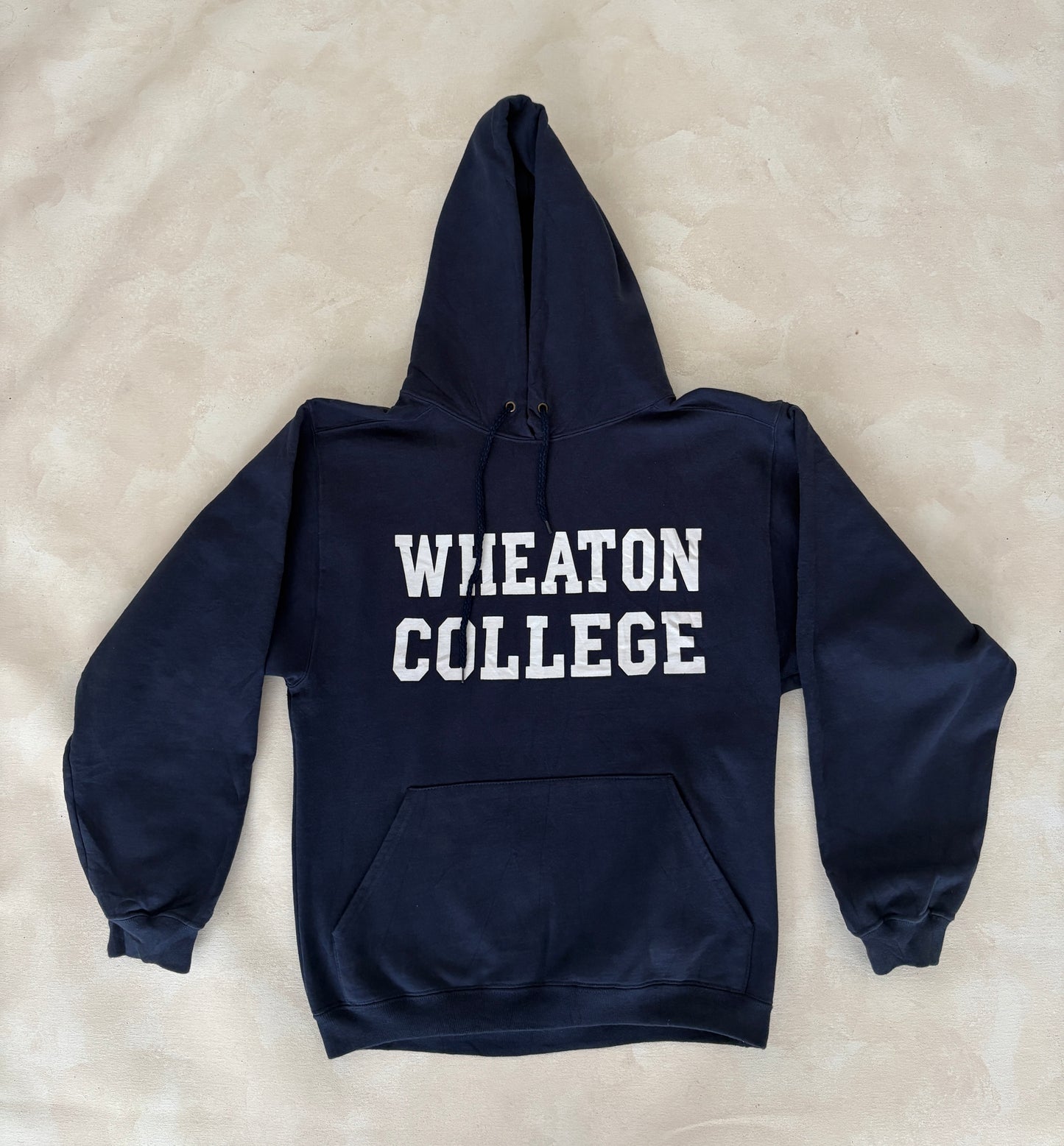 Size S Hooded Wheaton College Made in USA By The Cotton Exchange