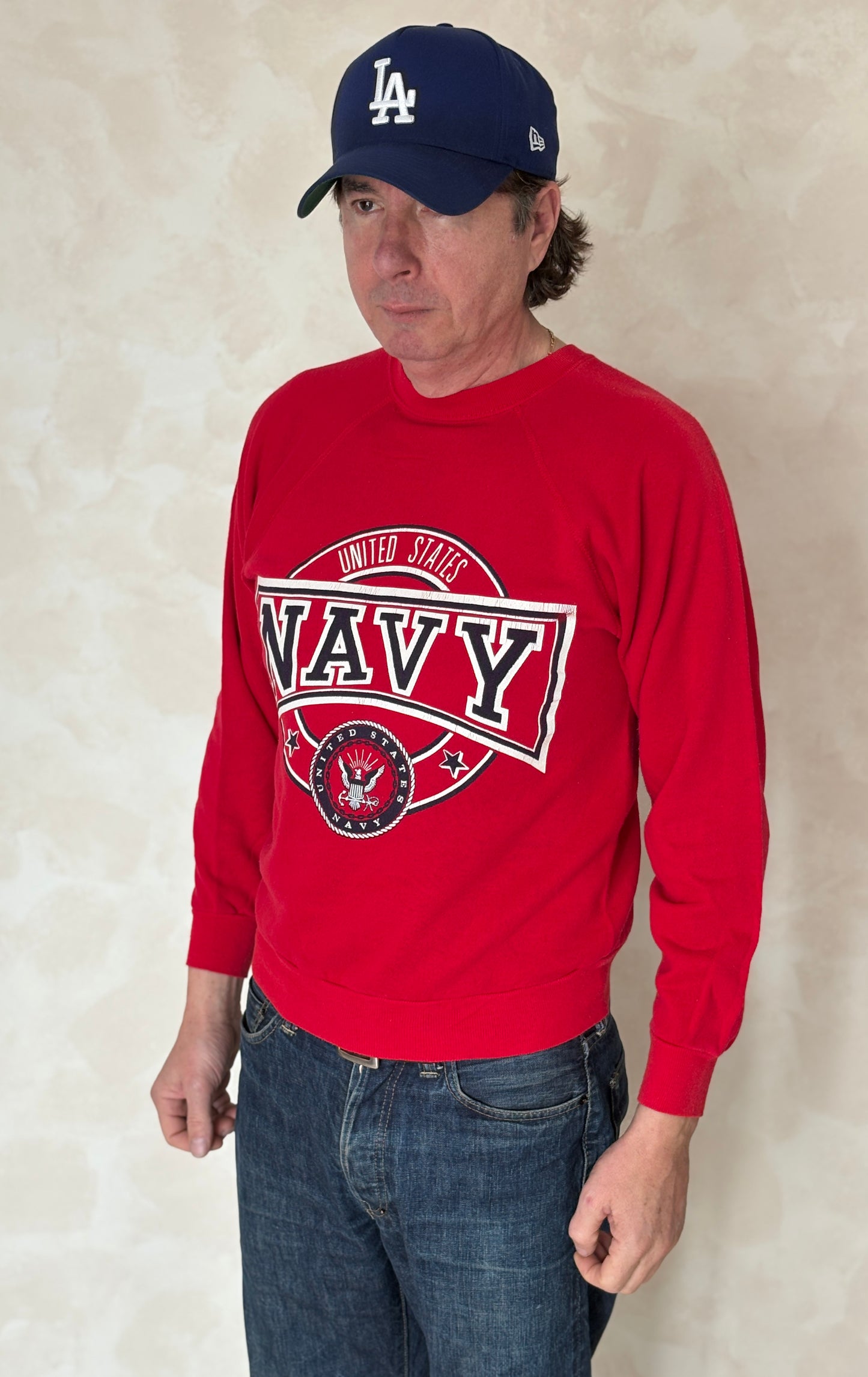 Size M Crew Sweat United States Navy Made in USA