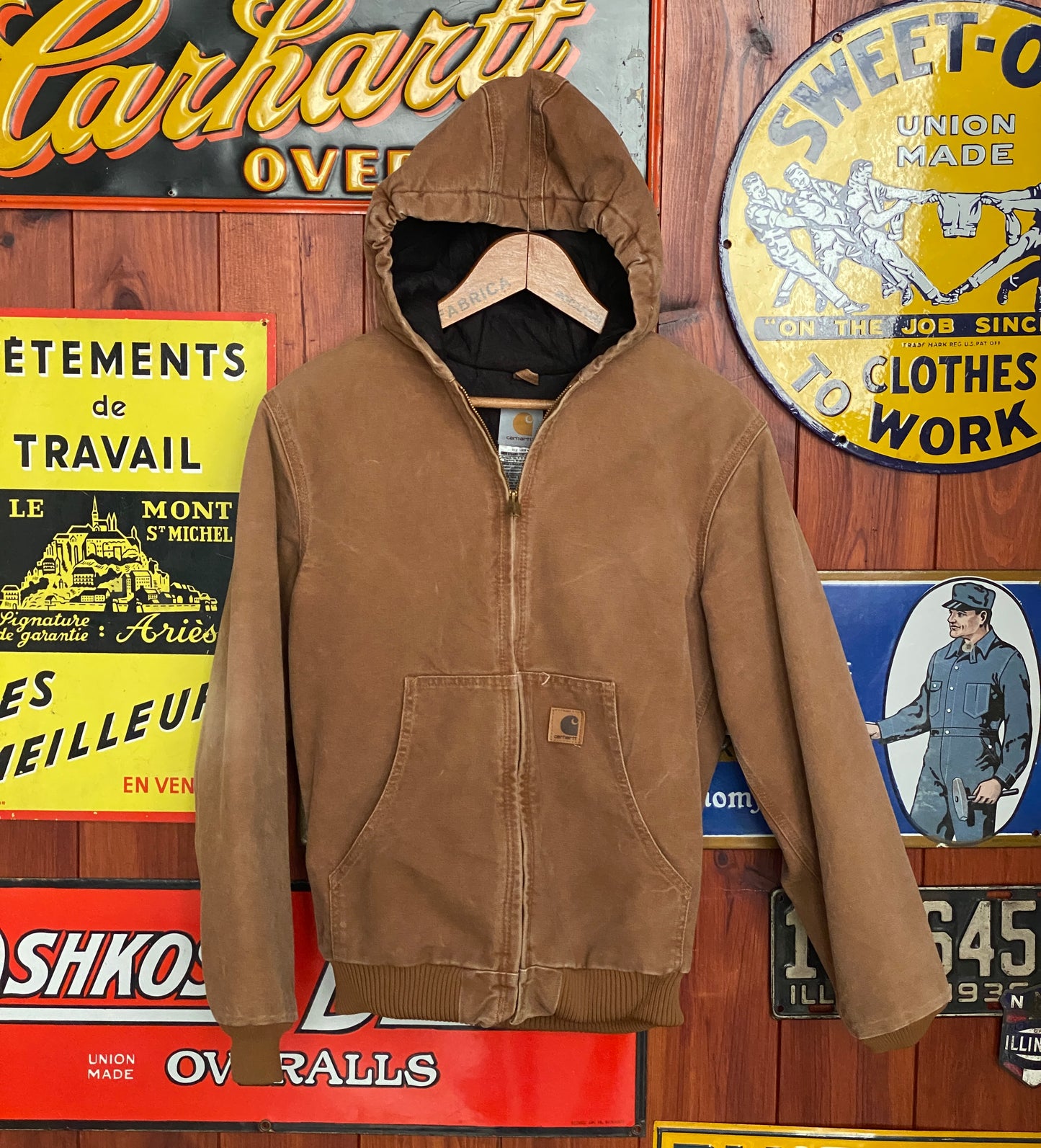 Size Youth XL Carhartt Blanket lined jacket Made in Mexico