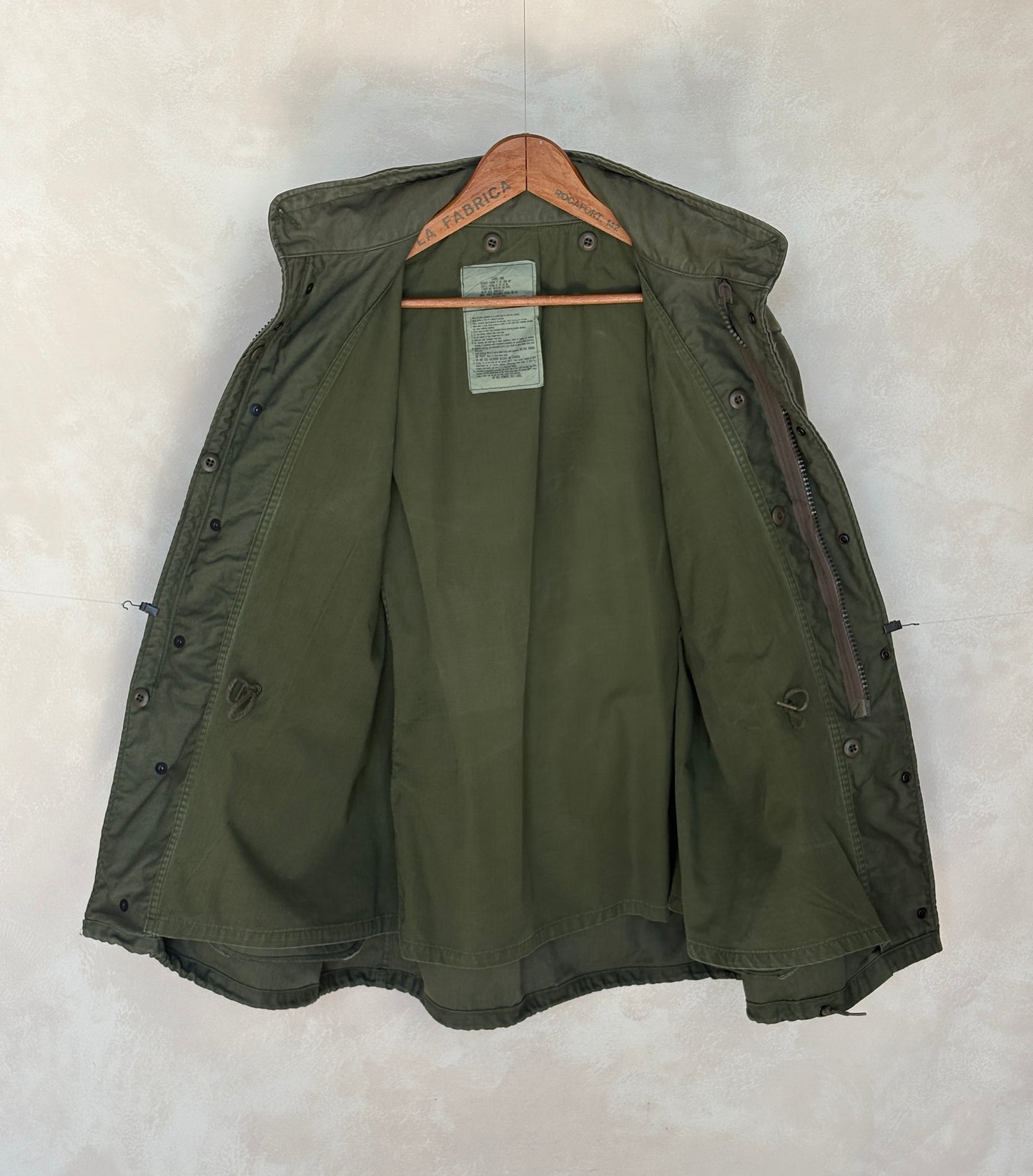 Large Long . Authentic USMC 1987 US M-65 field jacket Military