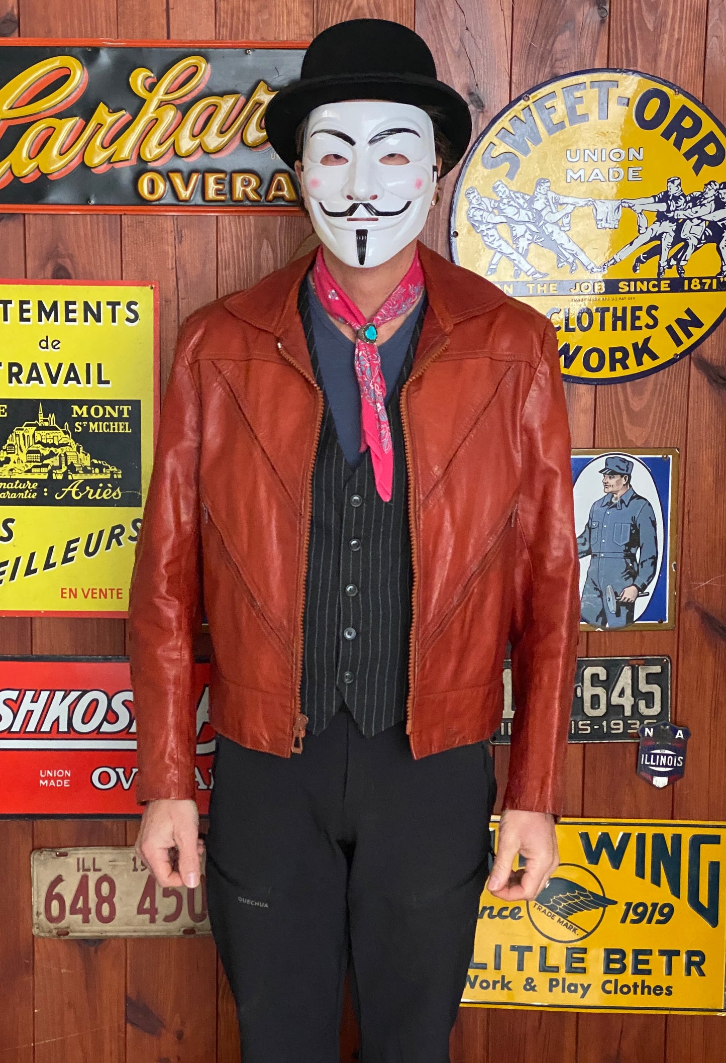 Vintage 70s Wilson Leather Jacket - Size 44 US (54 EU) | USA Vintage BCN