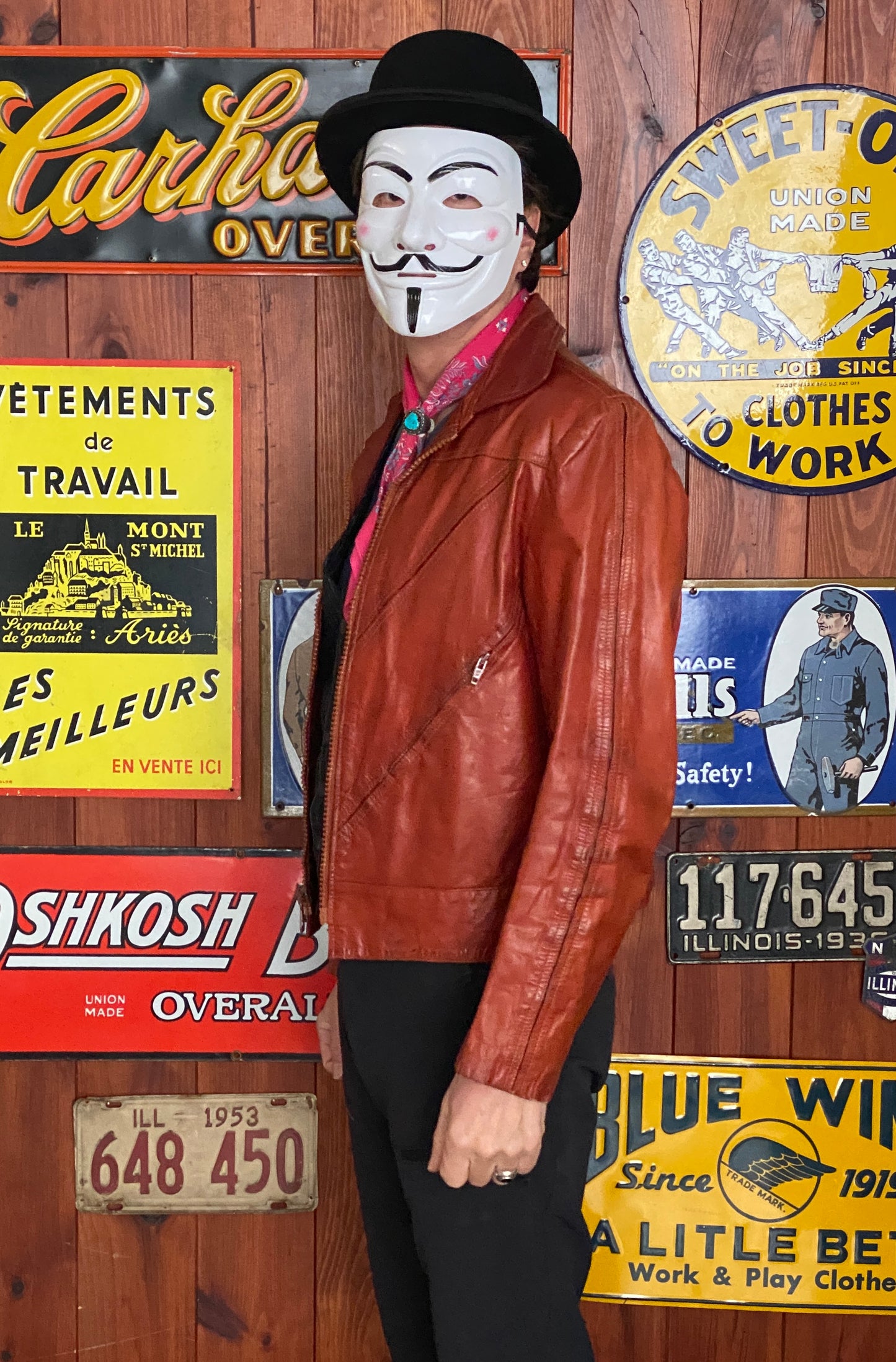 Vintage 70s Wilson Leather Jacket - Size 44 US (54 EU) | USA Vintage BCN