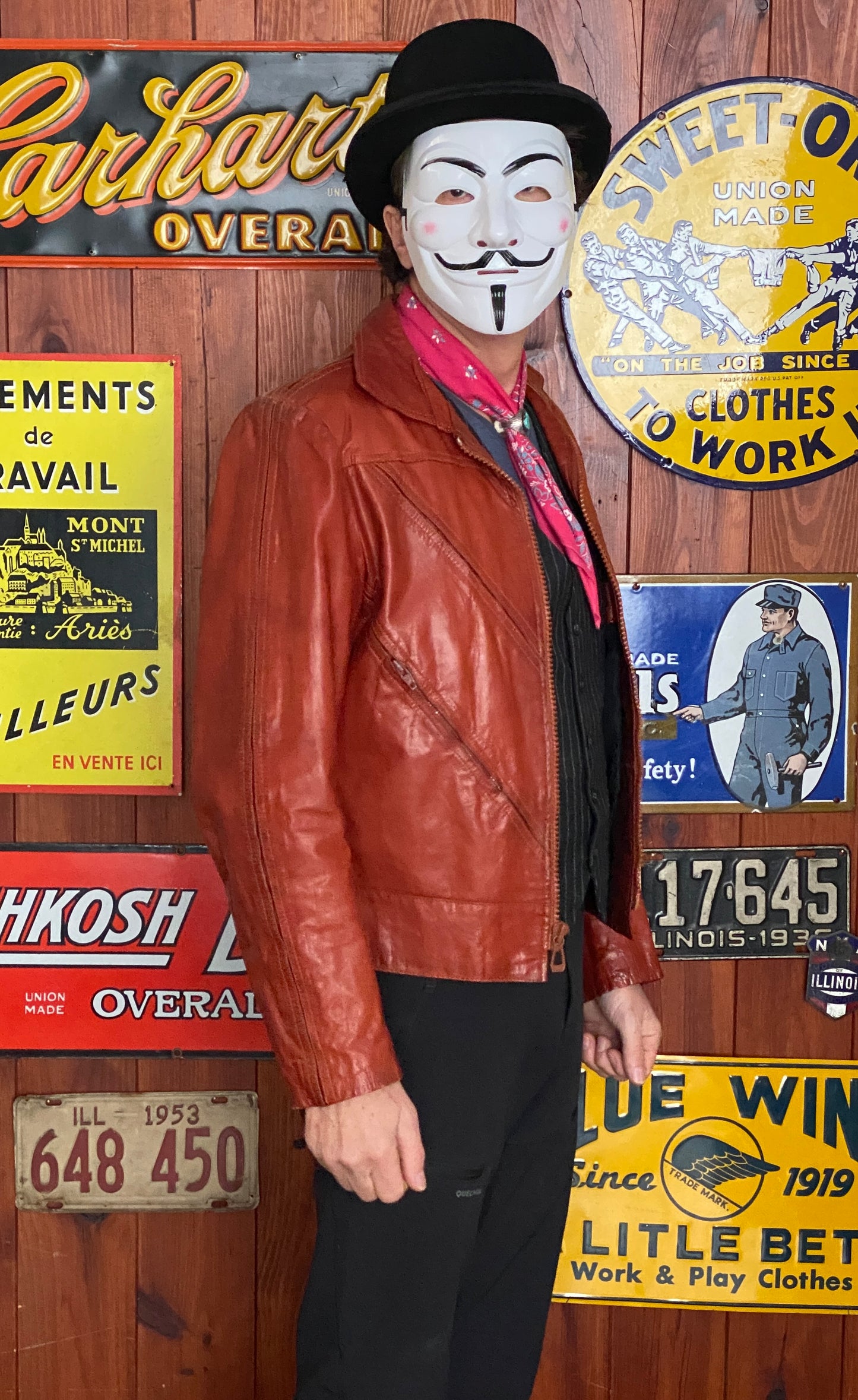 Vintage 70s Wilson Leather Jacket - Size 44 US (54 EU) | USA Vintage BCN