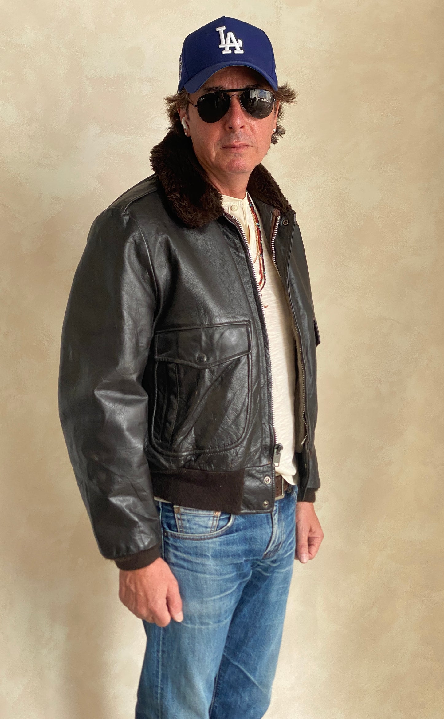 Size 42 USA / 52EU. Vintage Cooper leather Flight Jacket