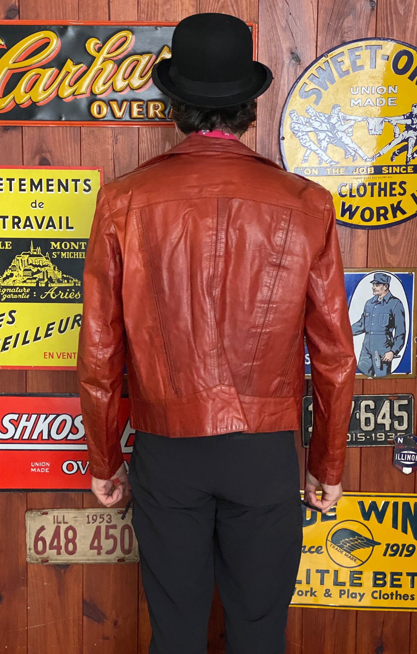 Vintage 70s Wilson Leather Jacket - Size 44 US (54 EU) | USA Vintage BCN