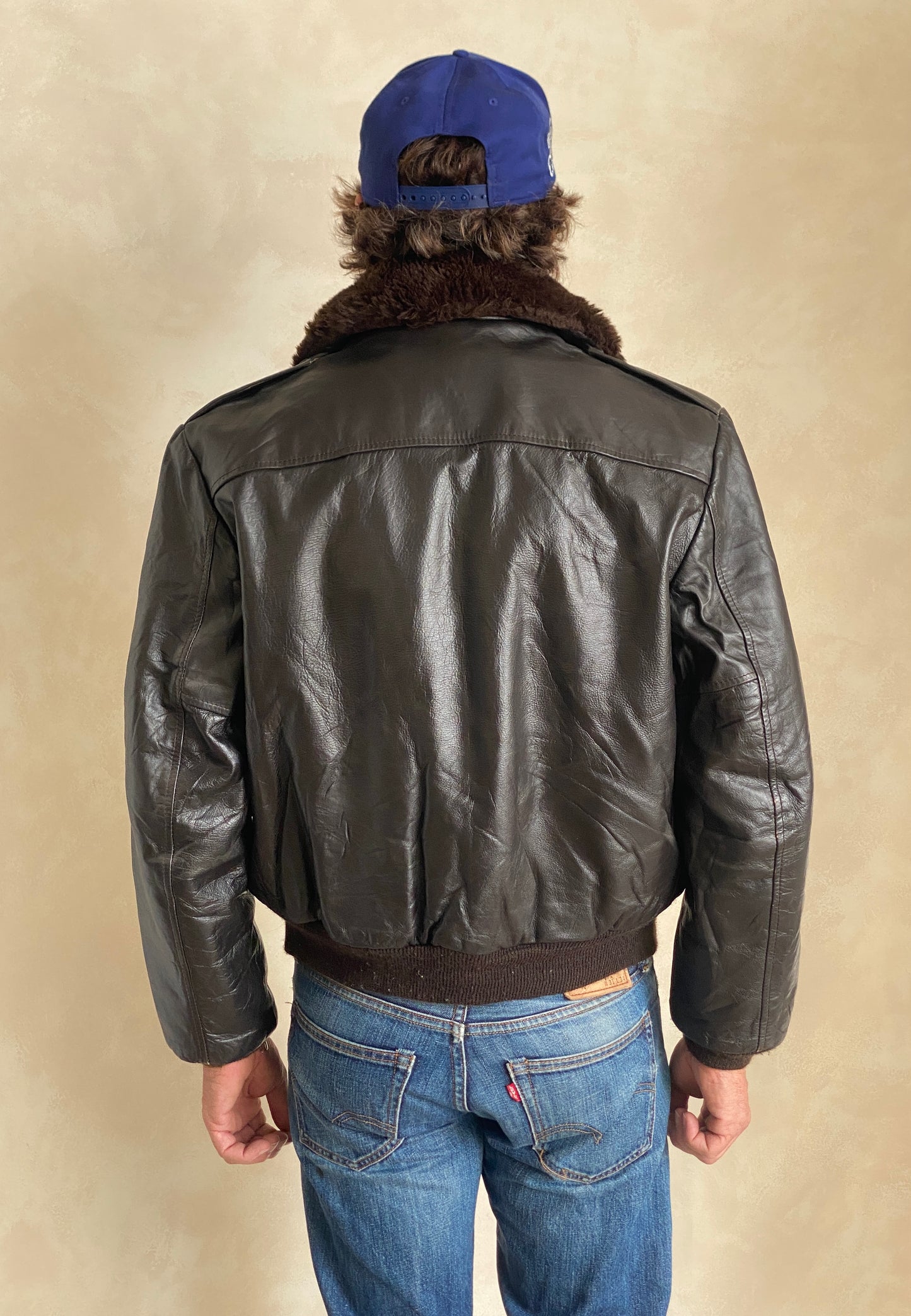 Size 42 USA / 52EU. Vintage Cooper leather Flight Jacket