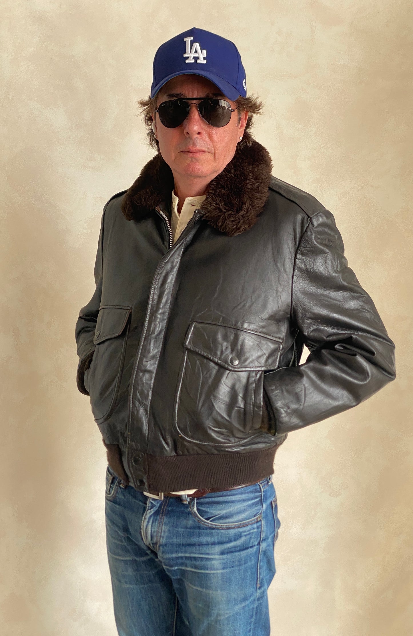 Size 42 USA / 52EU. Vintage Cooper leather Flight Jacket