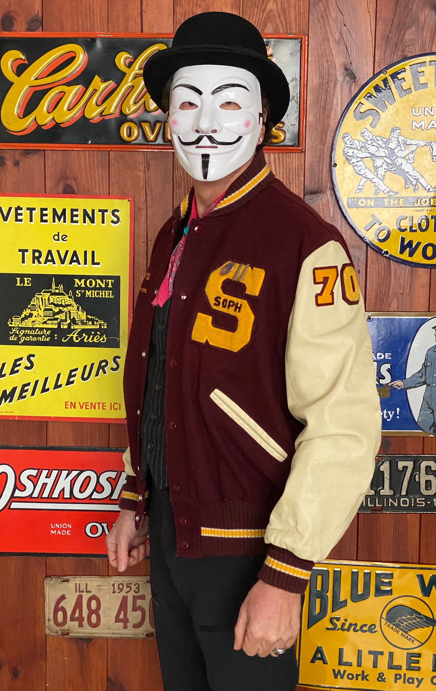 Vintage Varsity Jacket by Delong Size 46US / 56EU – Made in USA
