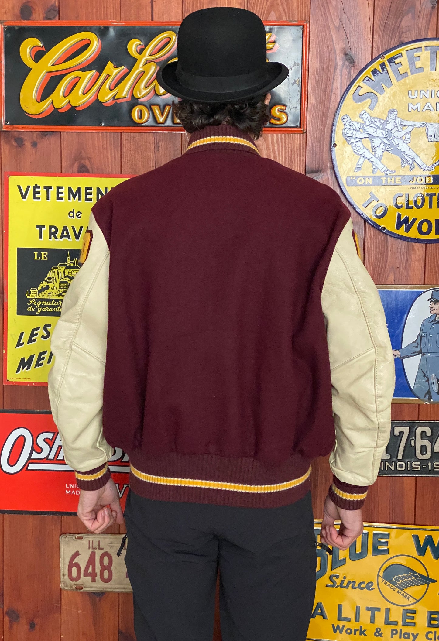Vintage Varsity Jacket by Delong Size 46US / 56EU – Made in USA