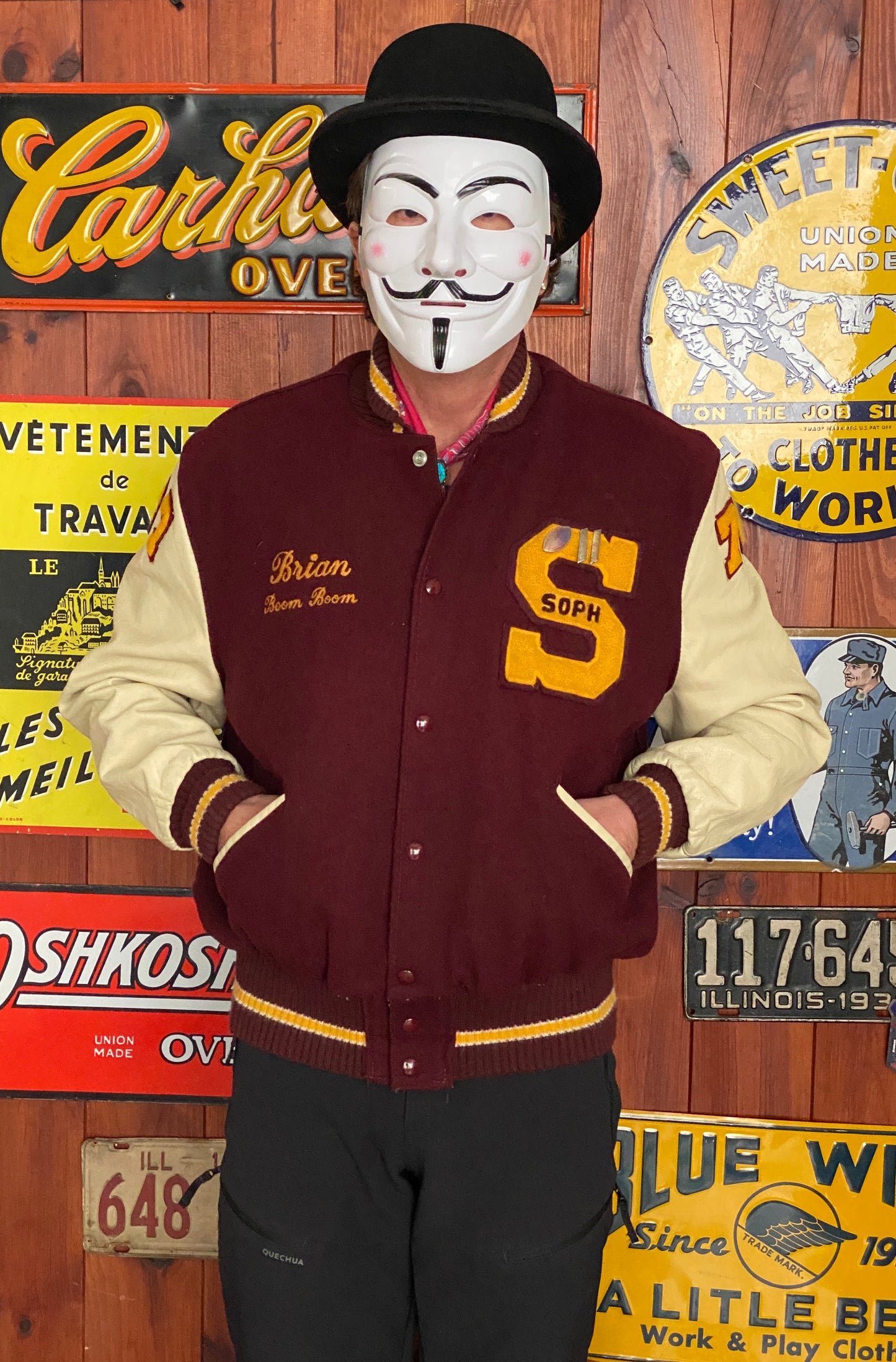 Vintage Varsity Jacket by Delong Size 46US / 56EU – Made in USA