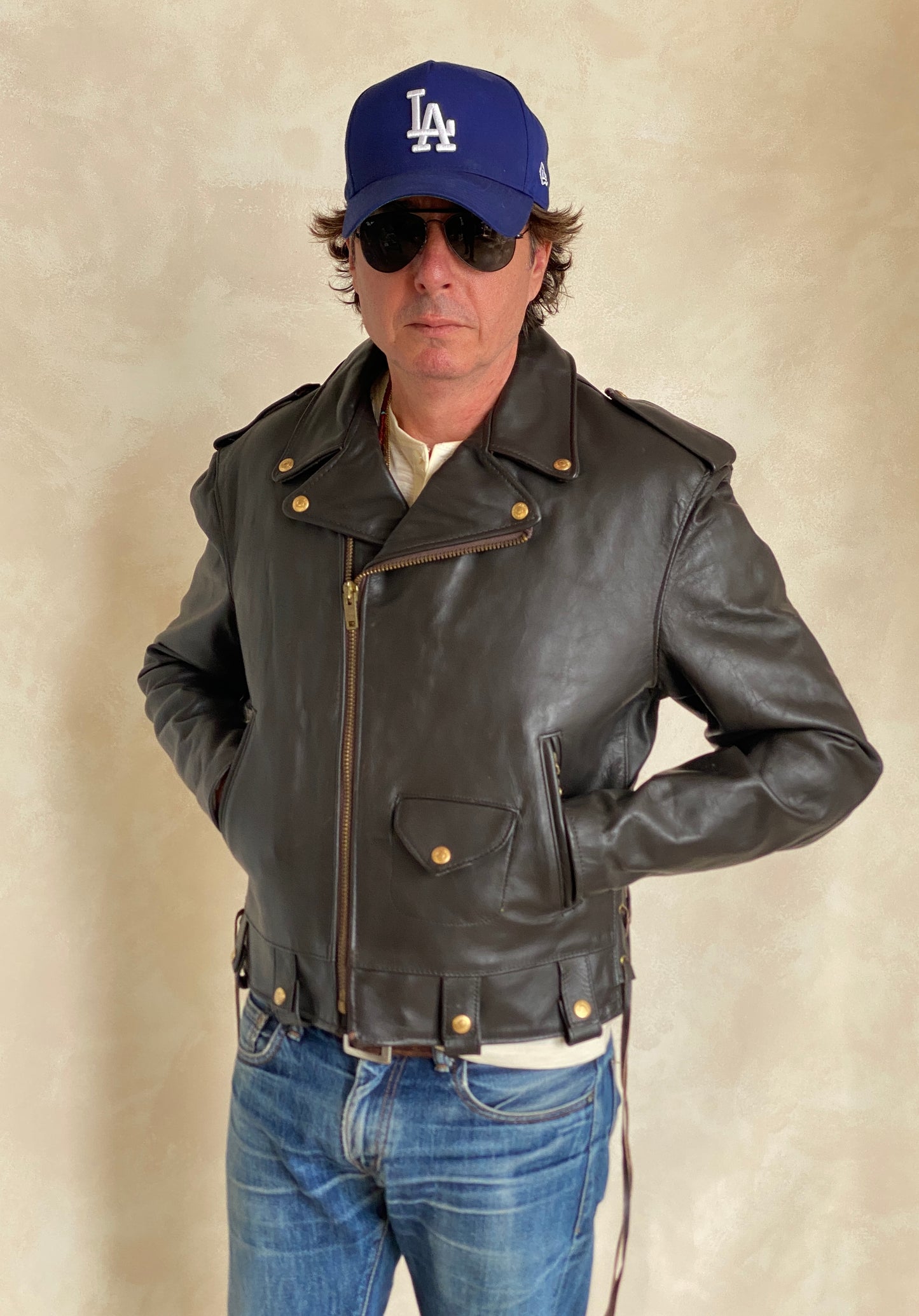 Size 40 USA (50 EU) Vintage New Schott Perfecto leather jacket. Made in USA