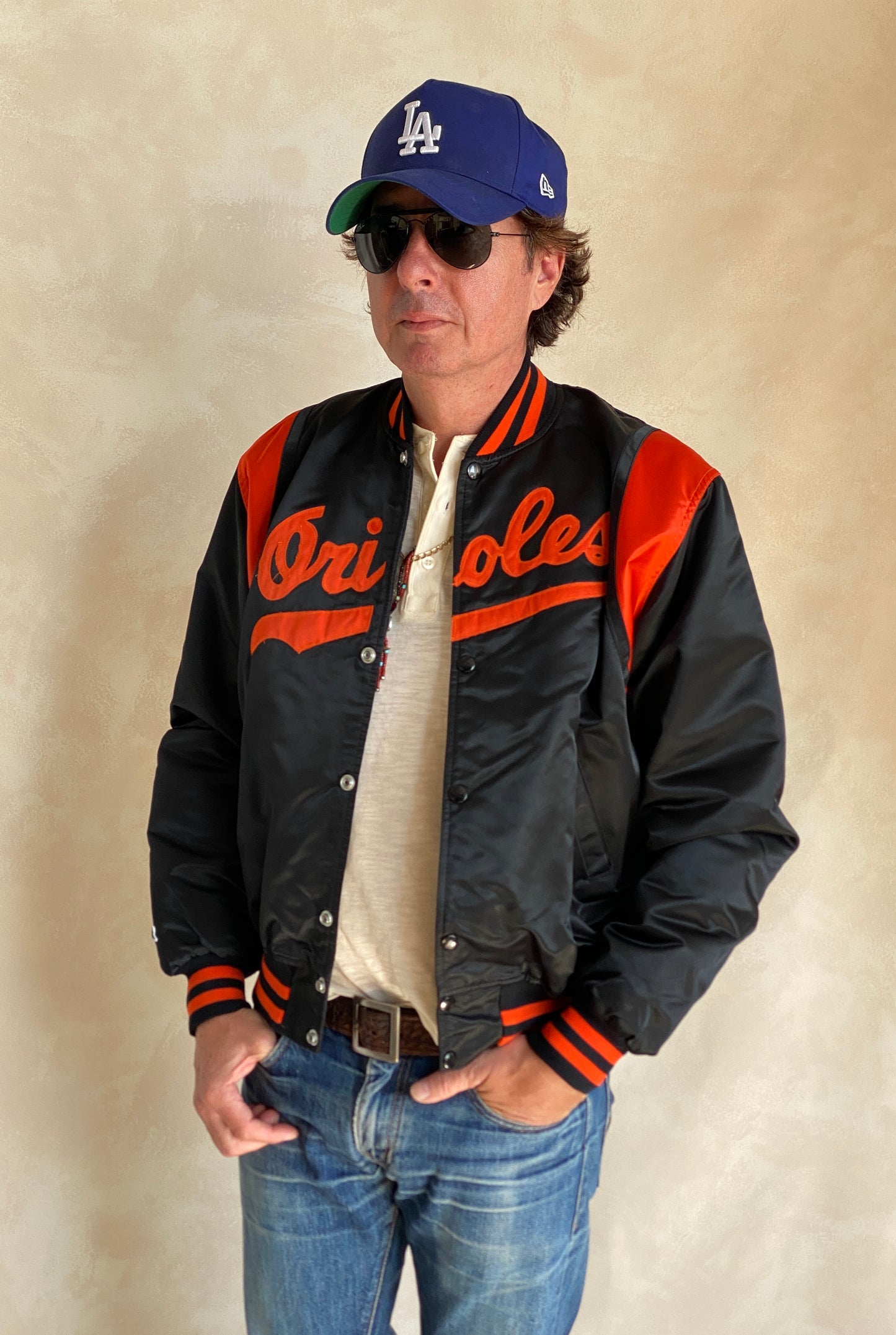 Large. 80s Vintage Orioles Starter jacket Made in USA