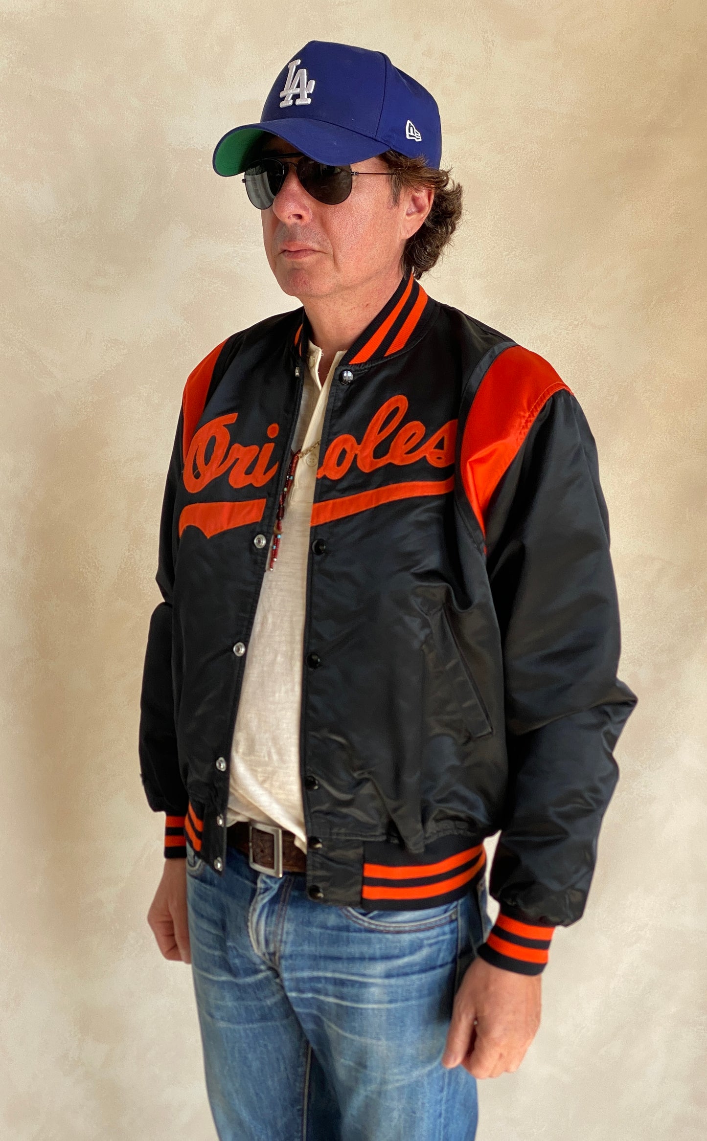 Large. 80s Vintage Orioles Starter jacket Made in USA