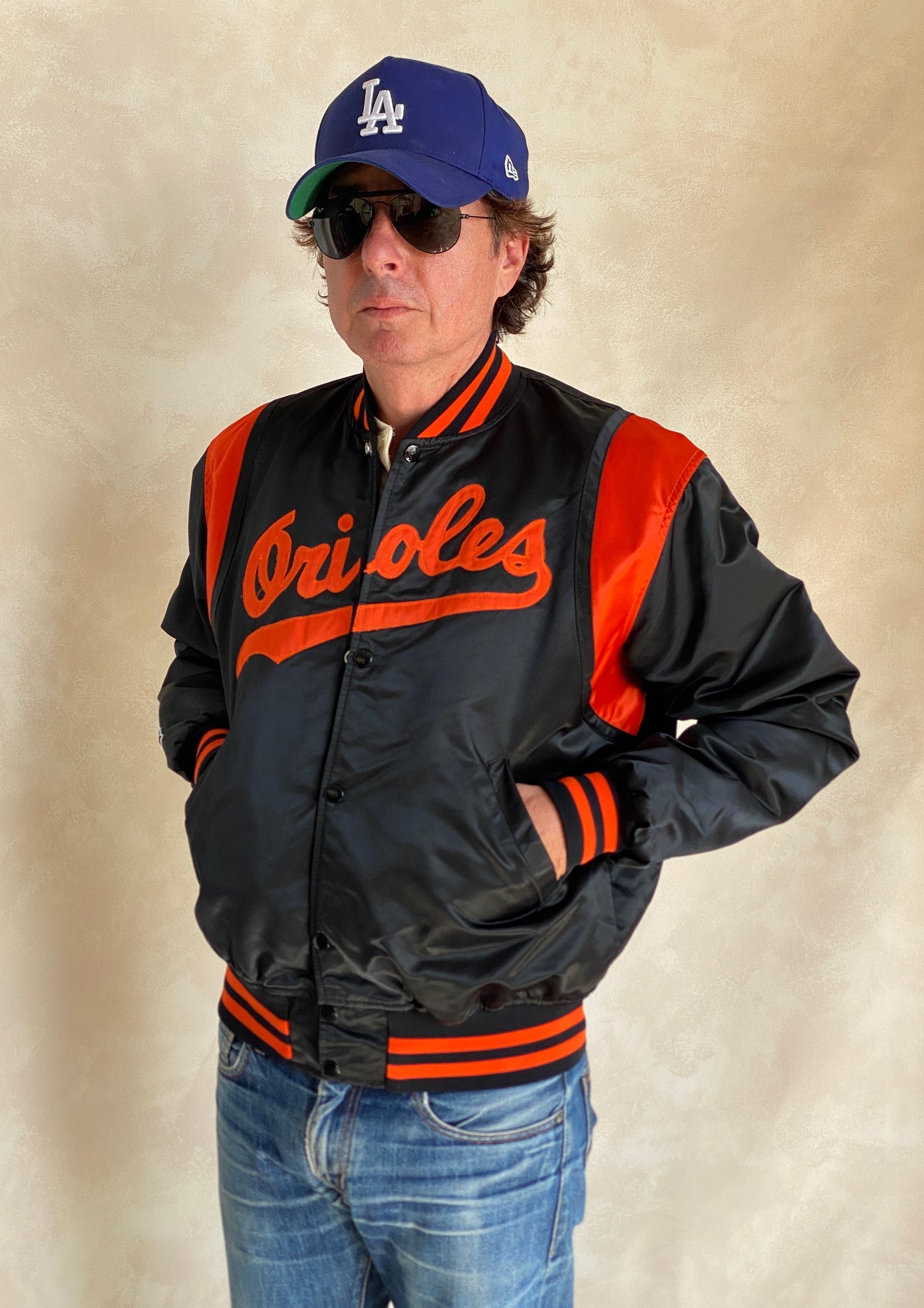 Large. 80s Vintage Orioles Starter jacket Made in USA