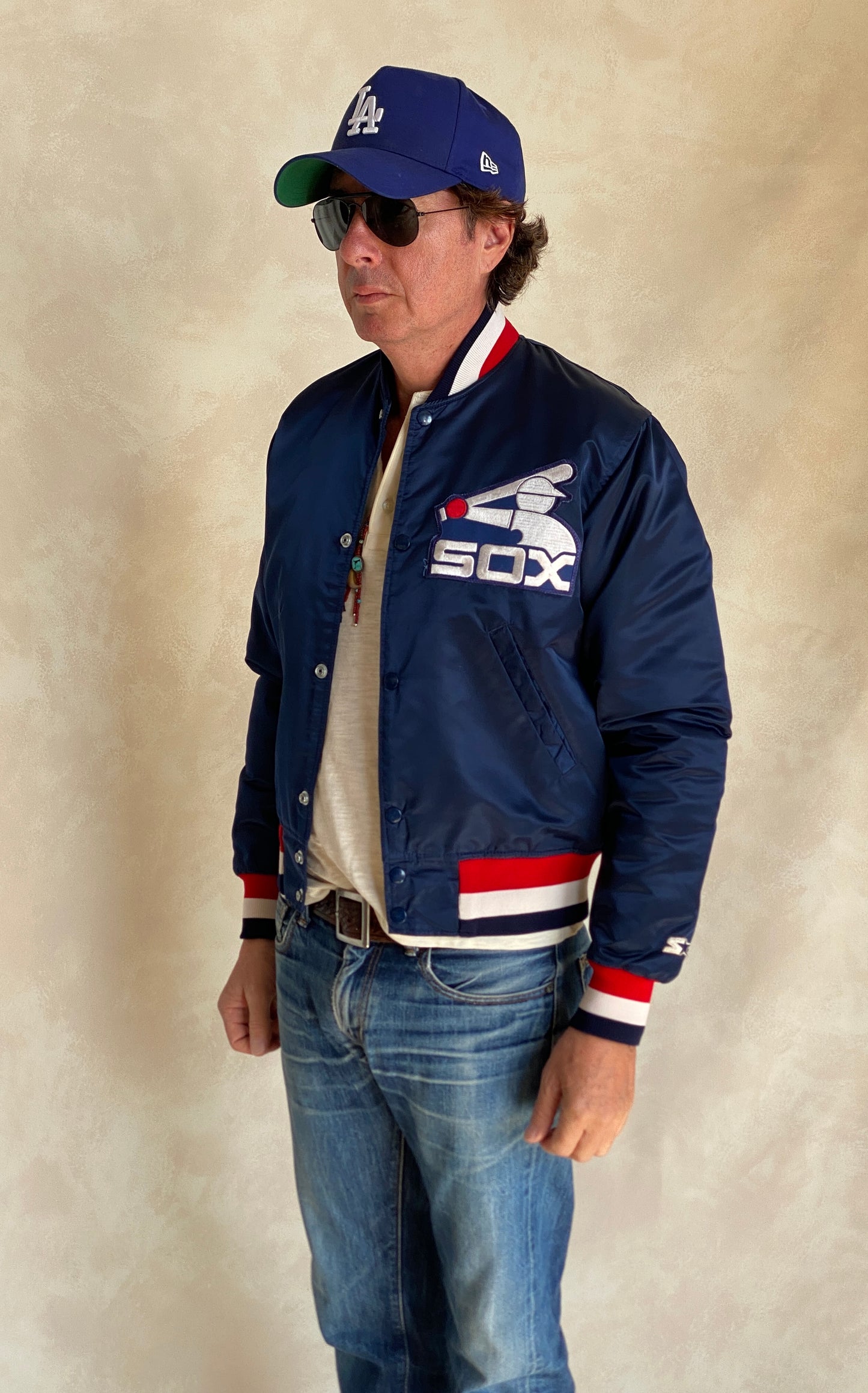 Size Small . Vintage White Sox Starter jacket Made In USA
