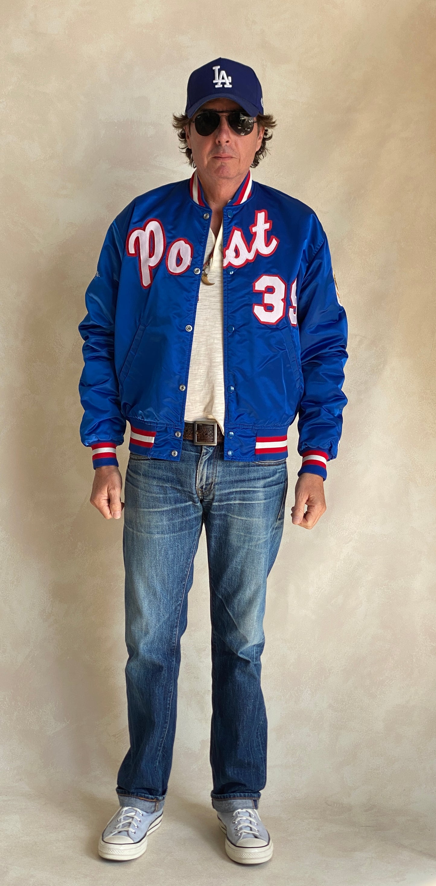 80s Vintage Post Starter Jacket Size Large Made in USA