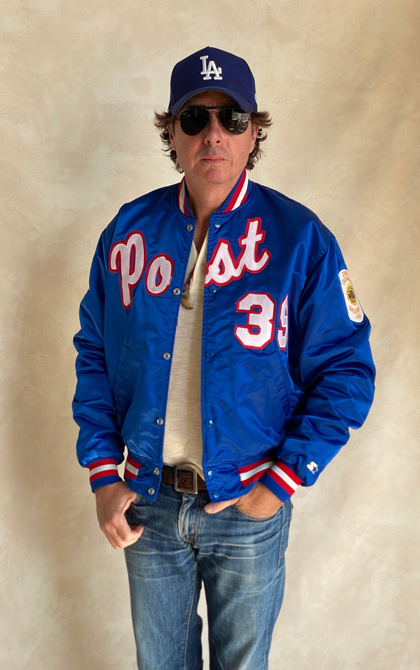 80s Vintage Post Starter Jacket Size Large Made in USA