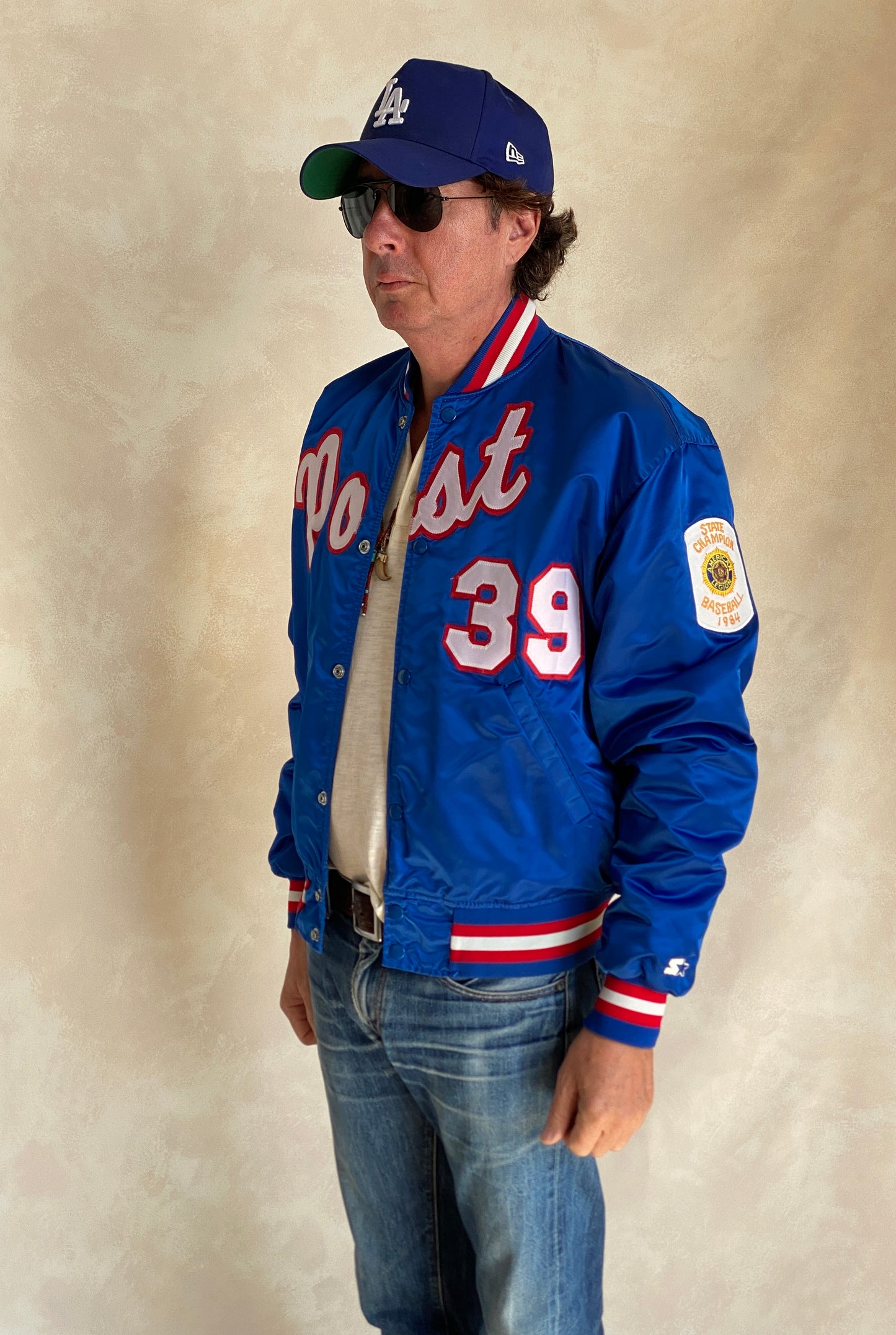80s Vintage Post Starter Jacket Size Large Made in USA