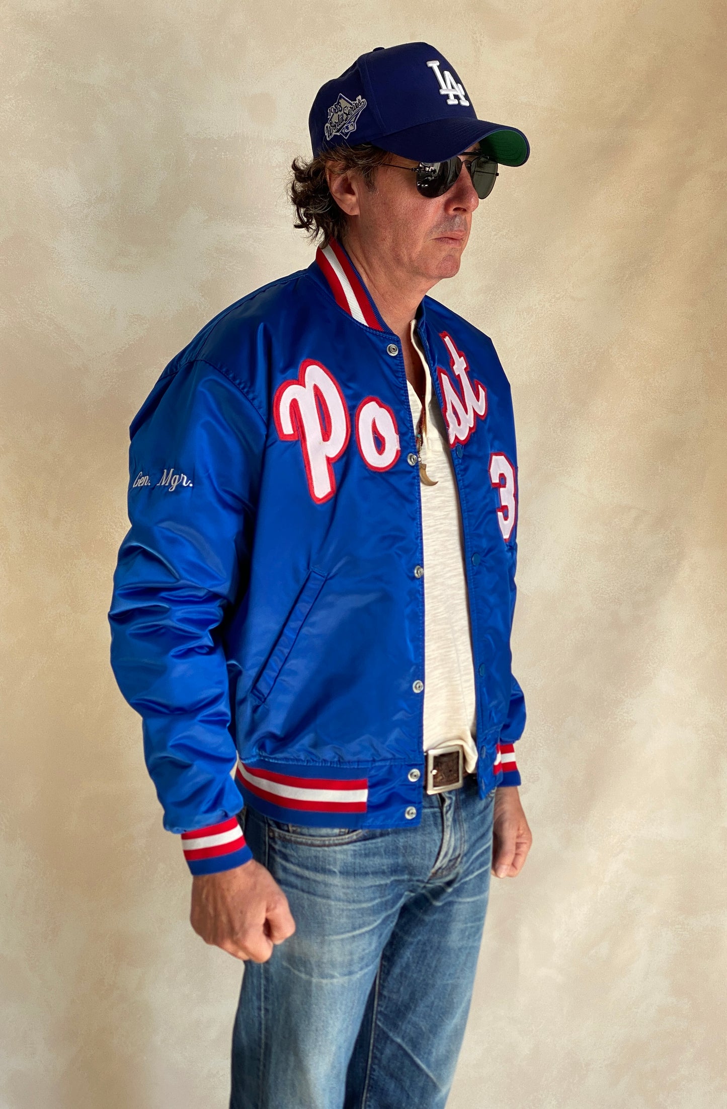 80s Vintage Post Starter Jacket Size Large Made in USA