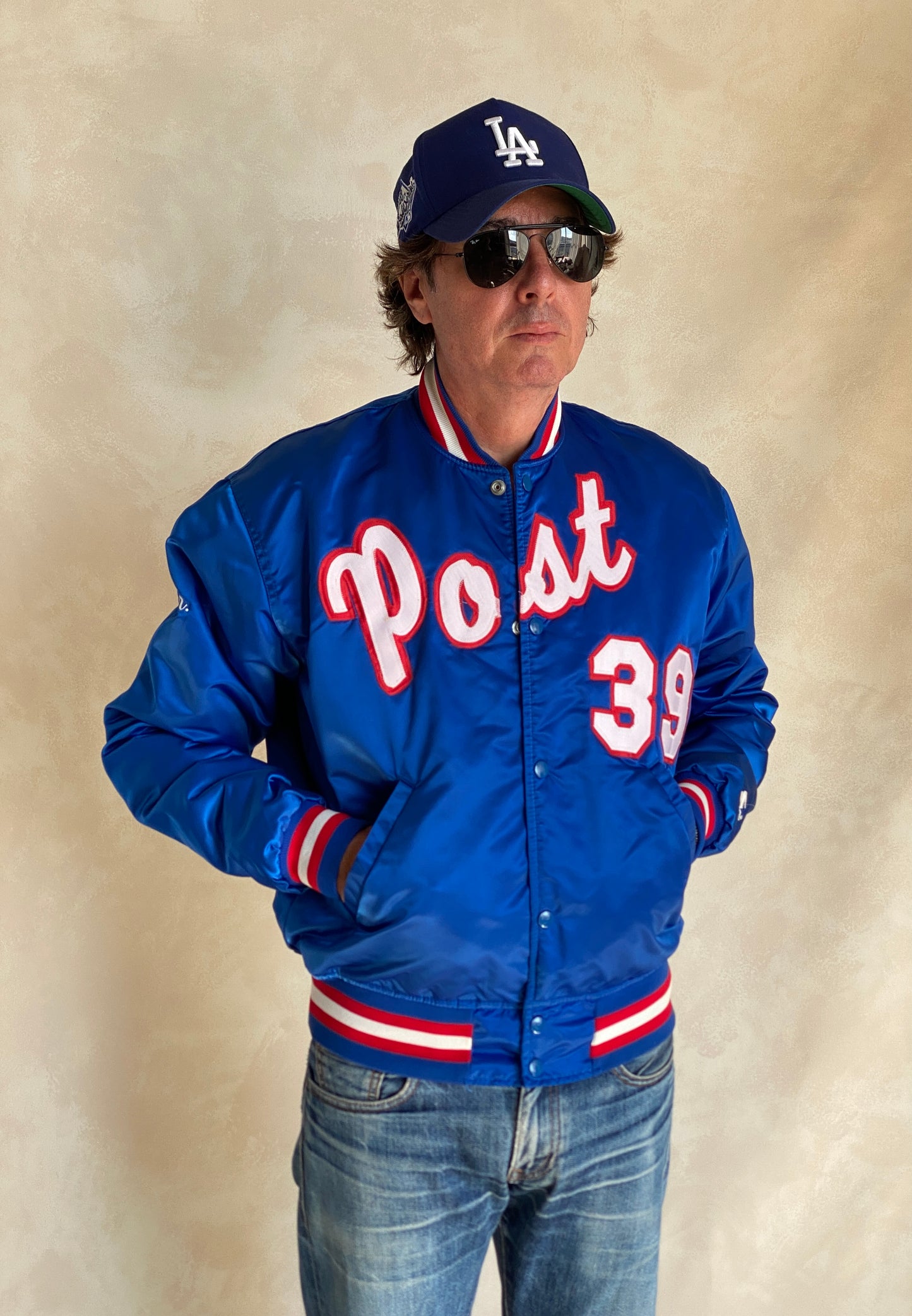 80s Vintage Post Starter Jacket Size Large Made in USA